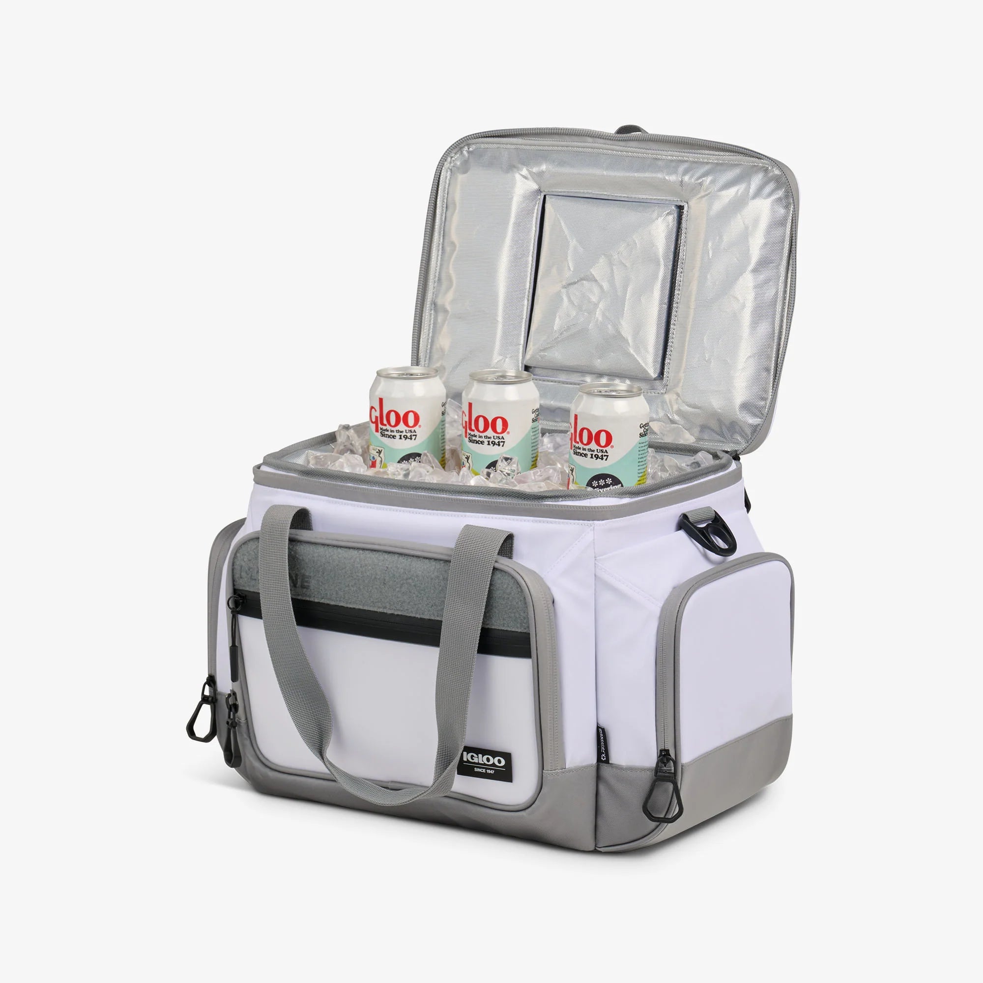 Igloo Insulated Cooler Outdoor Cooler Marine 30-Can Square Cooler Bag - Image 3