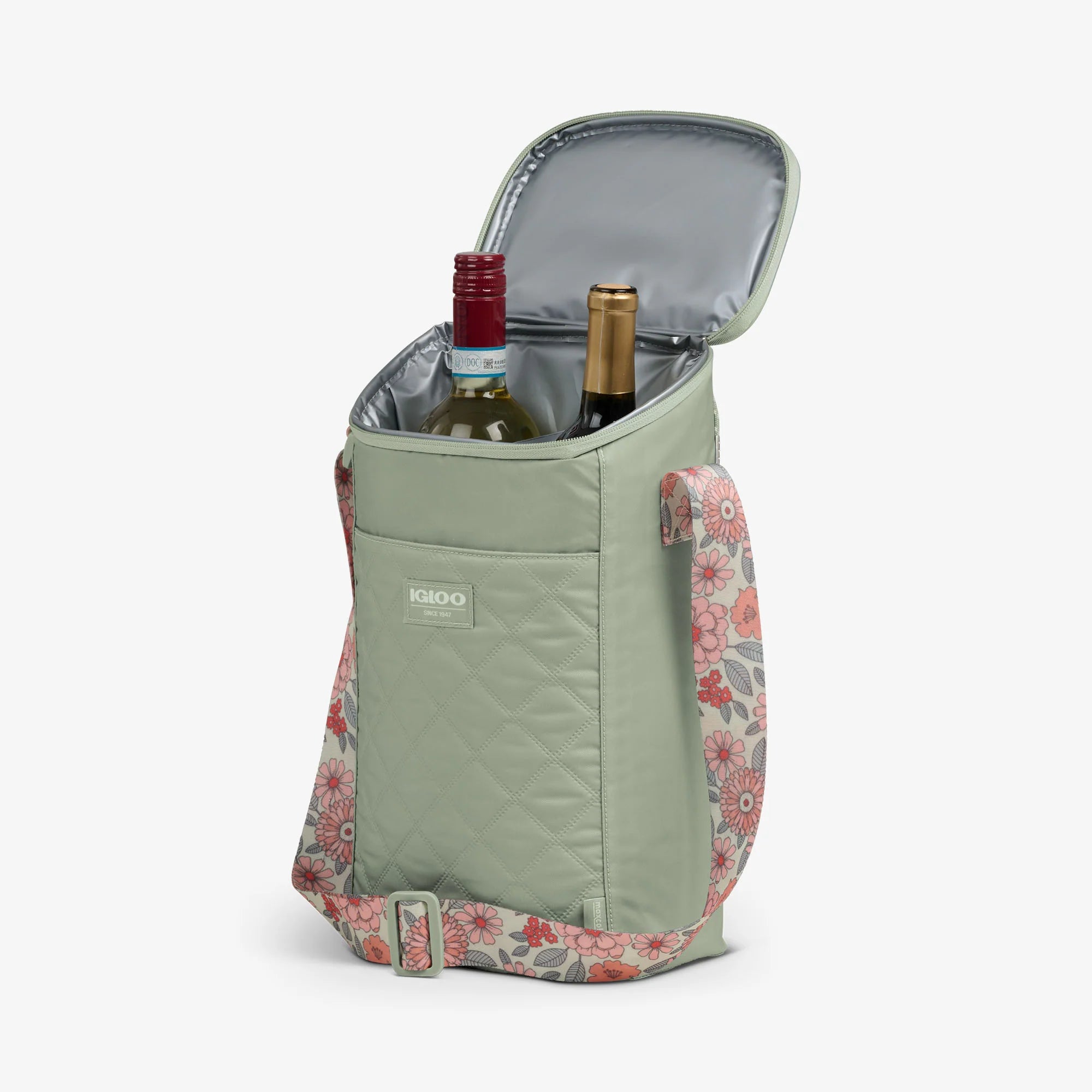 Igloo Insulated Cooler Durable Cooler Floral MaxCold? DUO Vertical Crossbody?Cooler Bag - Image 4