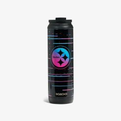 Igloo Travel Durable Cooler NFL Neon Pittsburgh Steelers 20 Oz Flip Flip'n'Sip Sip Tumbler