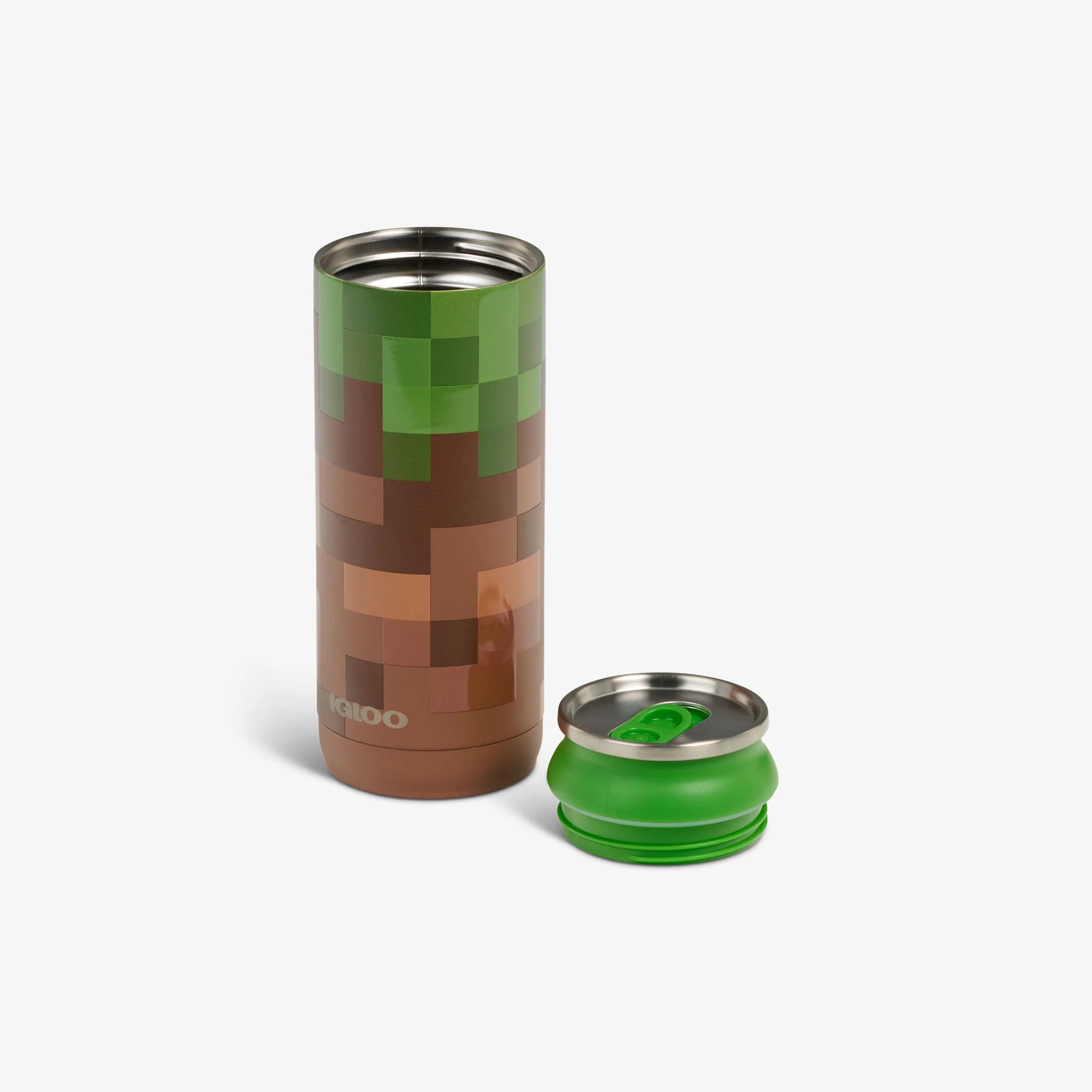 Igloo Insulated Cooler Durable Cooler Minecraft Grass Block 16 Oz Can - Image 3