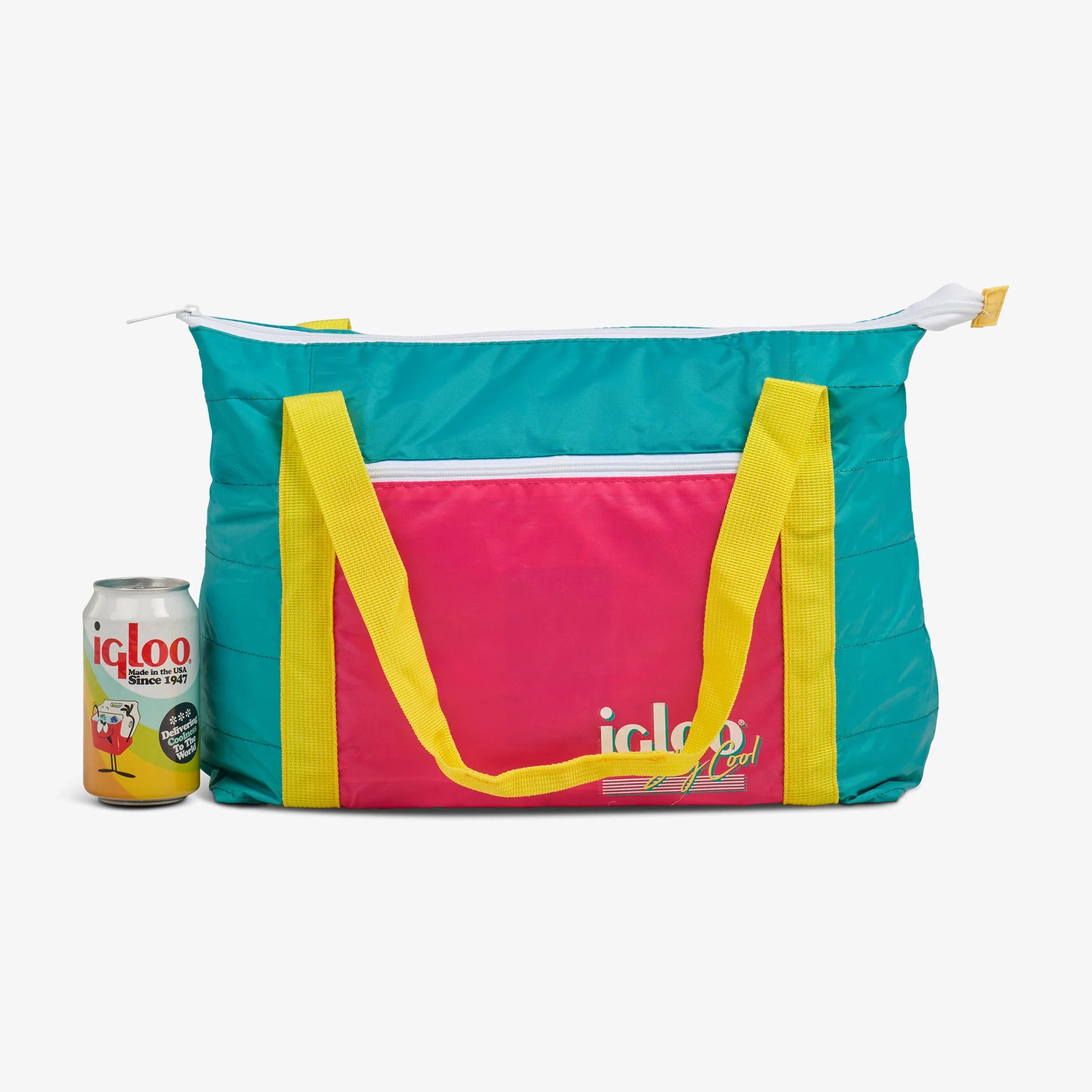 Igloo Insulated Cooler Durable Cooler Retro Packable Puffer 20-Can Cooler Bag - Image 26