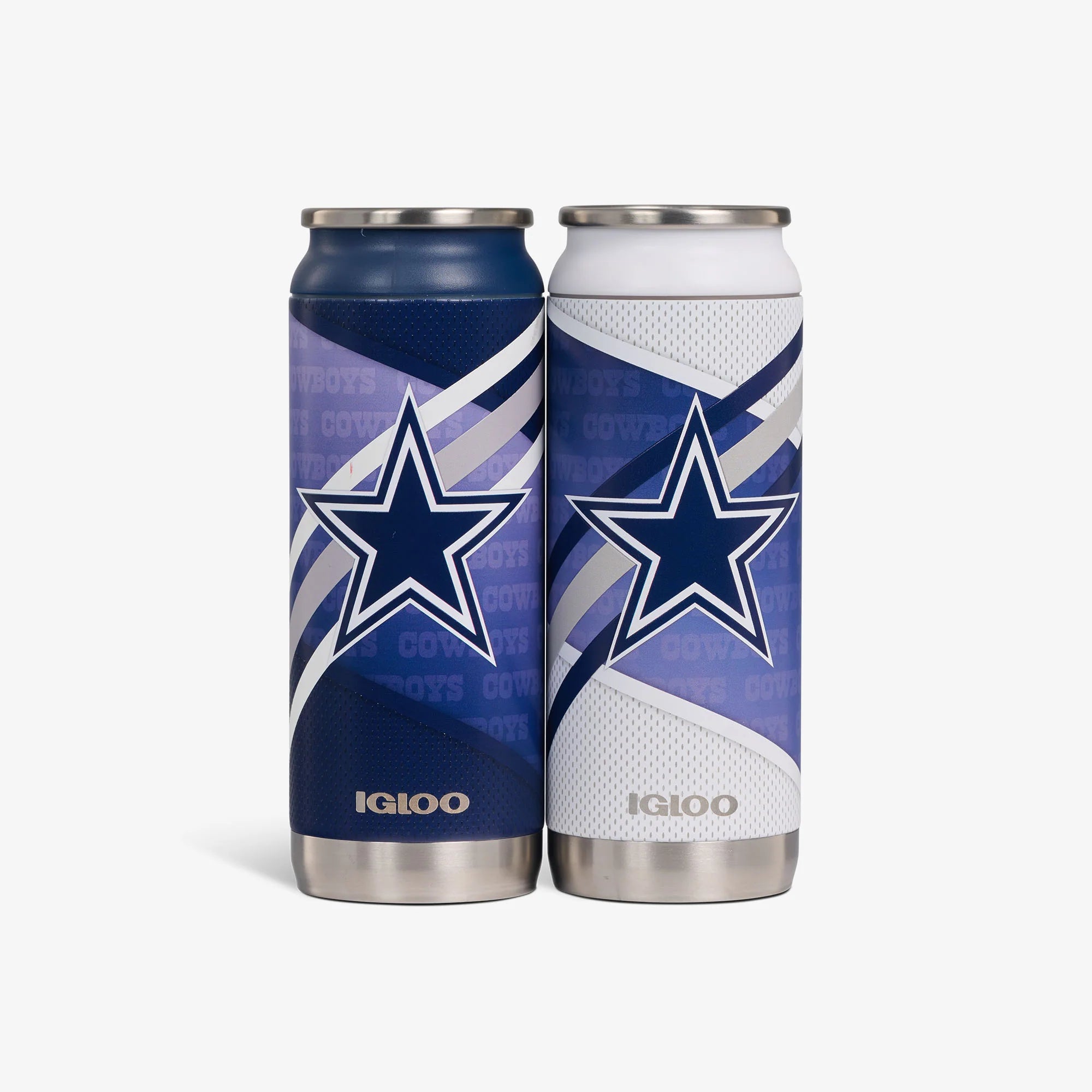 Igloo Insulated Cooler Durable Cooler Dallas Cowboys Home & Away 16 Oz Can 2-Pack
