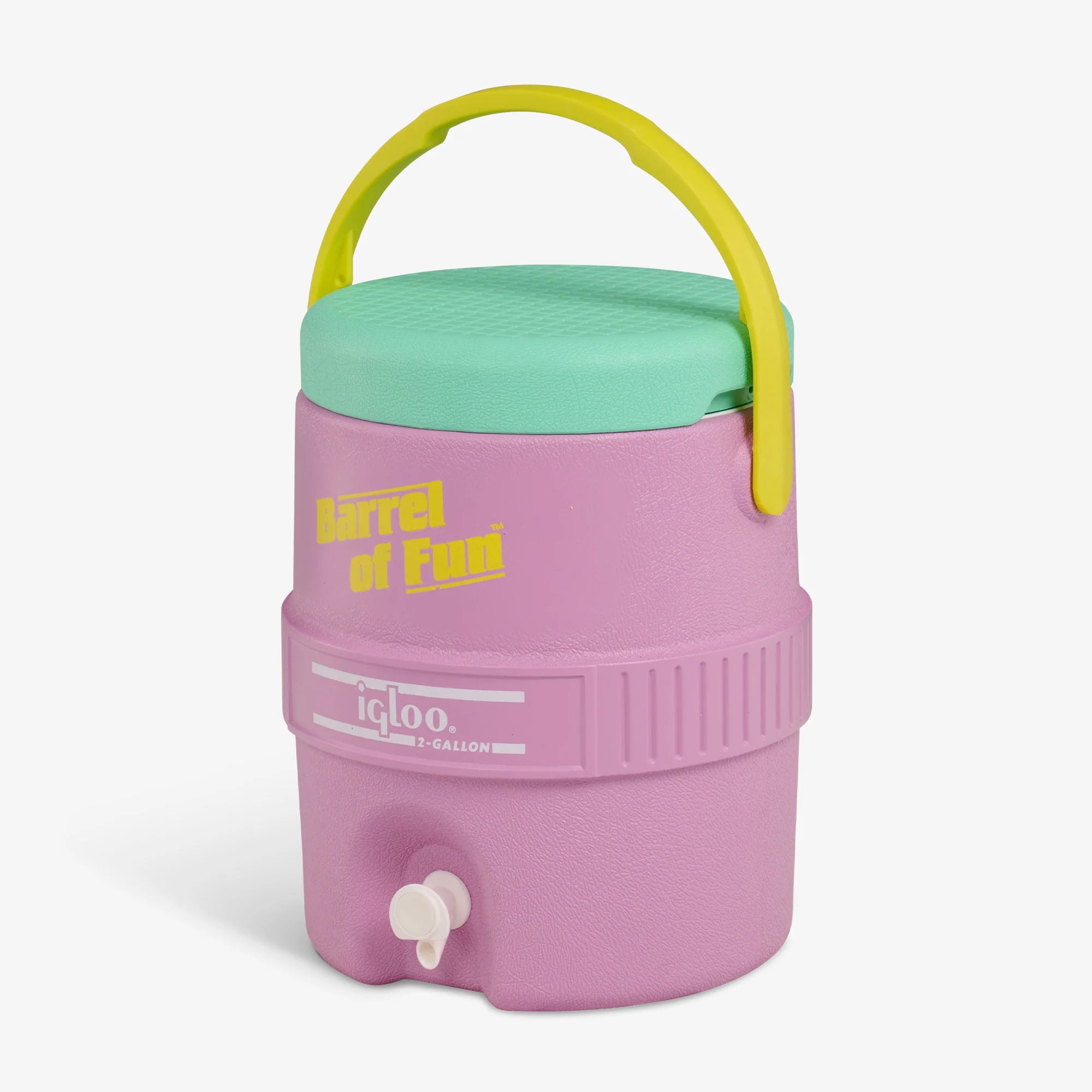 Igloo Insulated Cooler Durable Cooler Retro Barrel of Fun 2 Gallon Jug - Image 51
