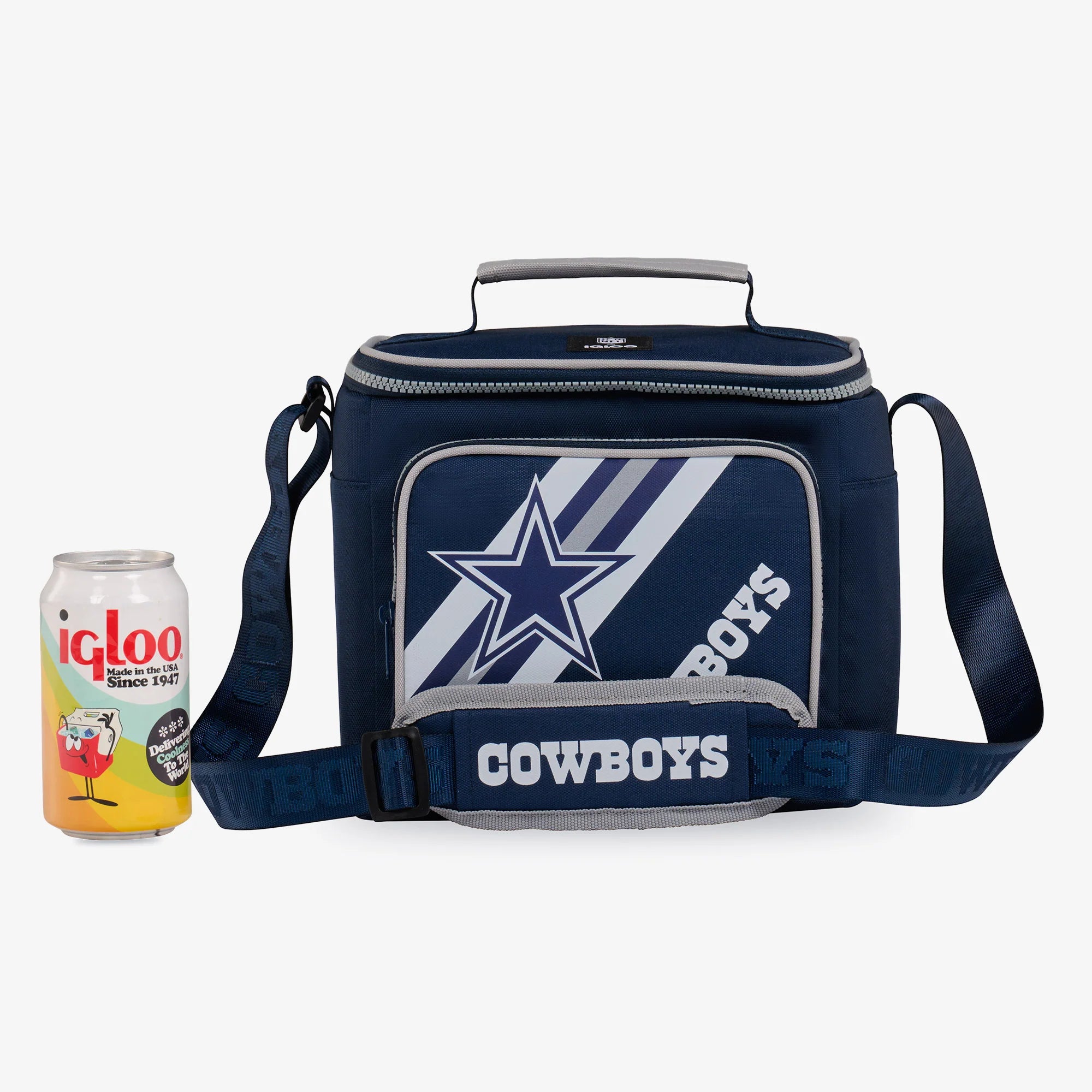 Igloo Portable Cooler Durable Cooler Dallas Cowboys Square Lunch Cooler Bag - Image 5