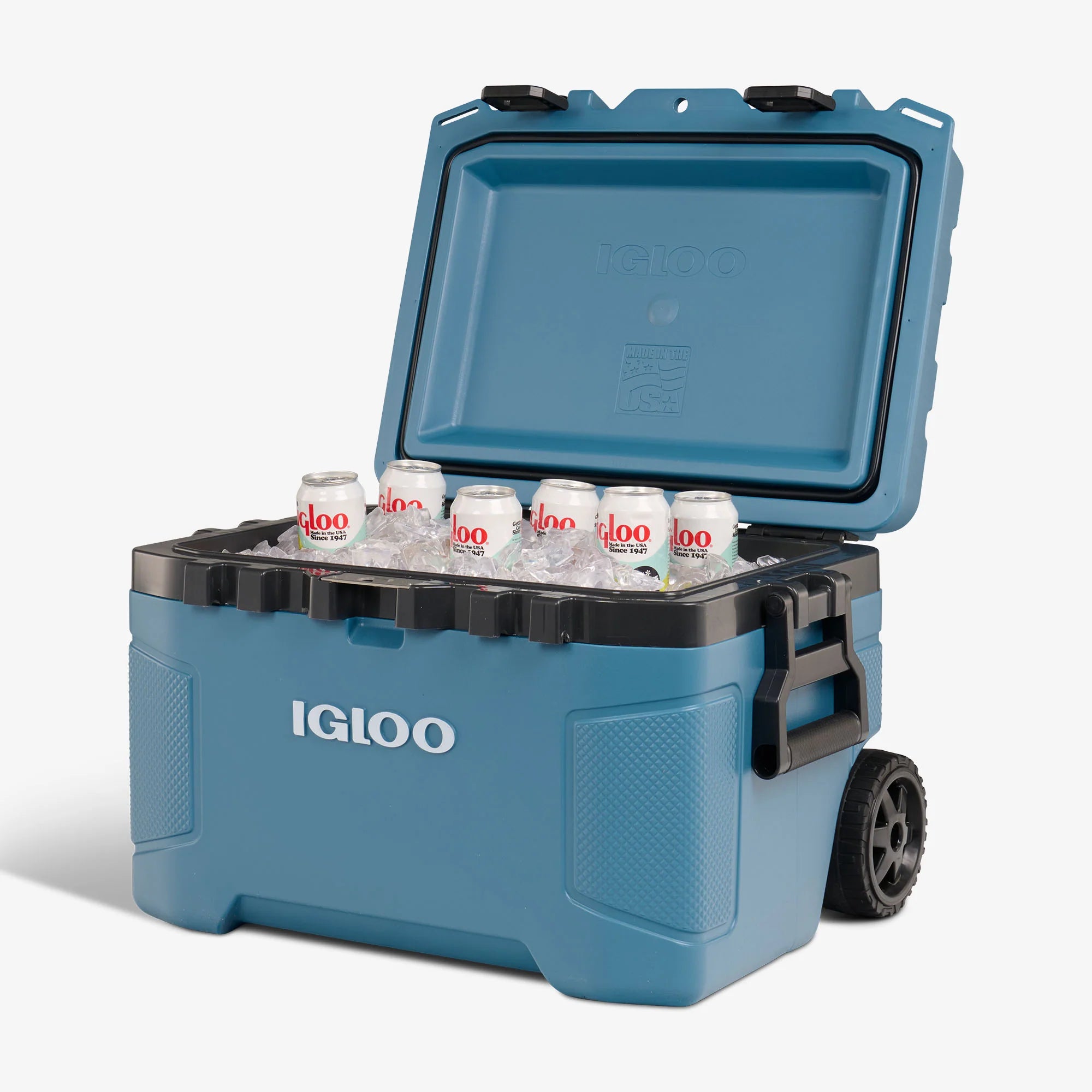 Igloo Large Cooler Insulated Cooler Outdoor Cooler Trailmate® 52 Qt Roller Cooler - Image 32