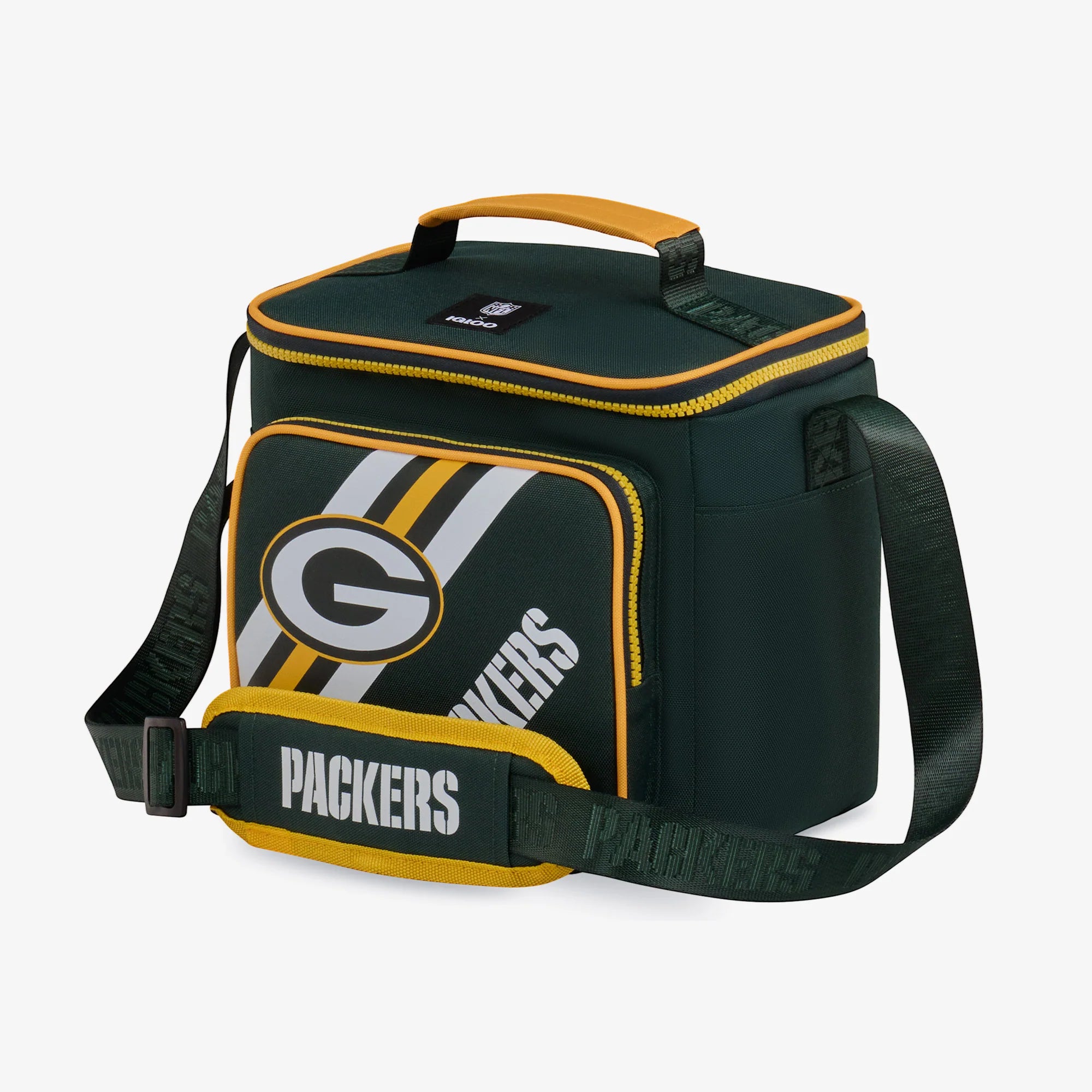 Igloo Portable Cooler Durable Cooler Green Bay Packers Square Lunch Cooler Bag - Image 2