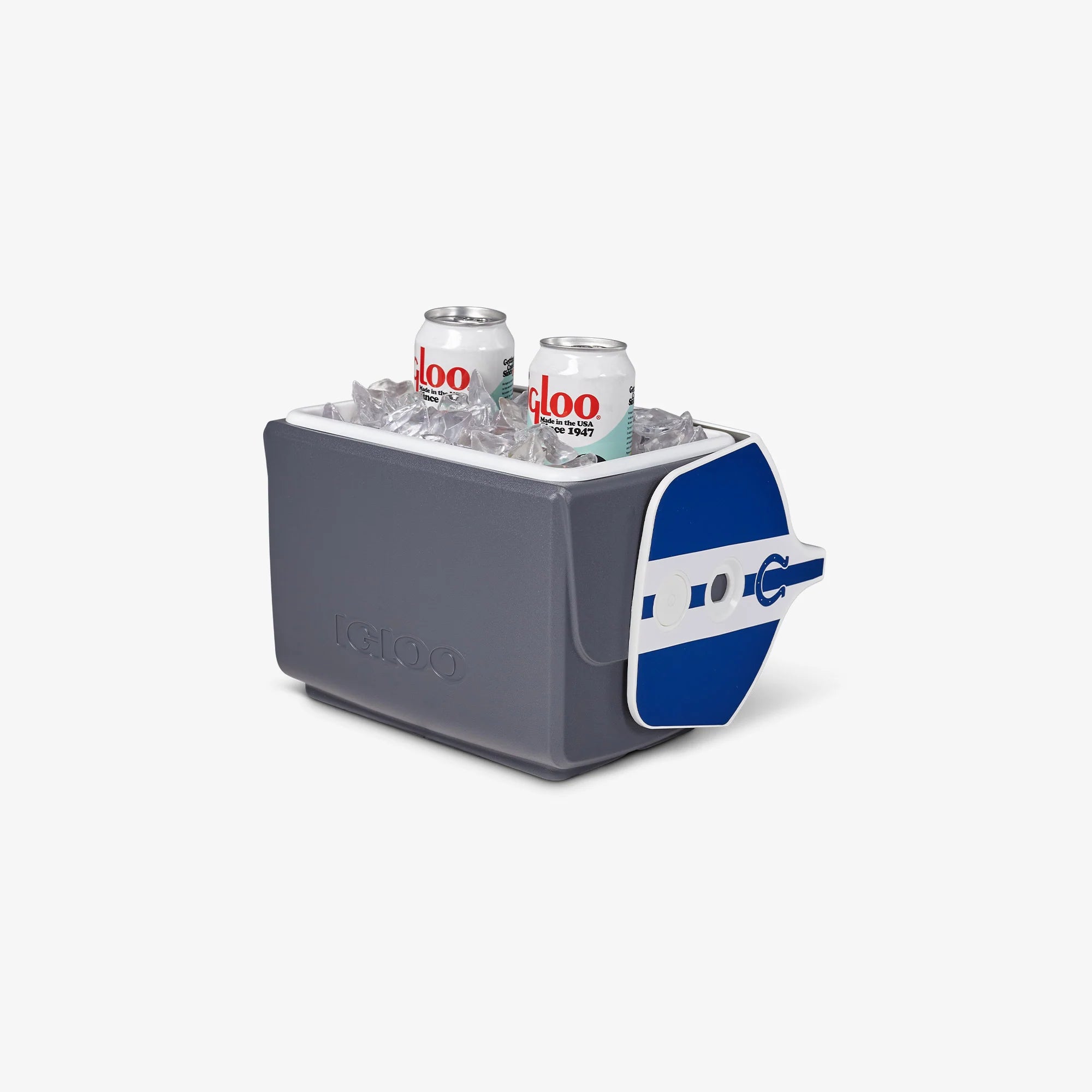 Igloo Personal Cooler Insulated Cooler Durable Cooler Indianapolis Colts Little Playmate 7 Qt Cooler - Image 3