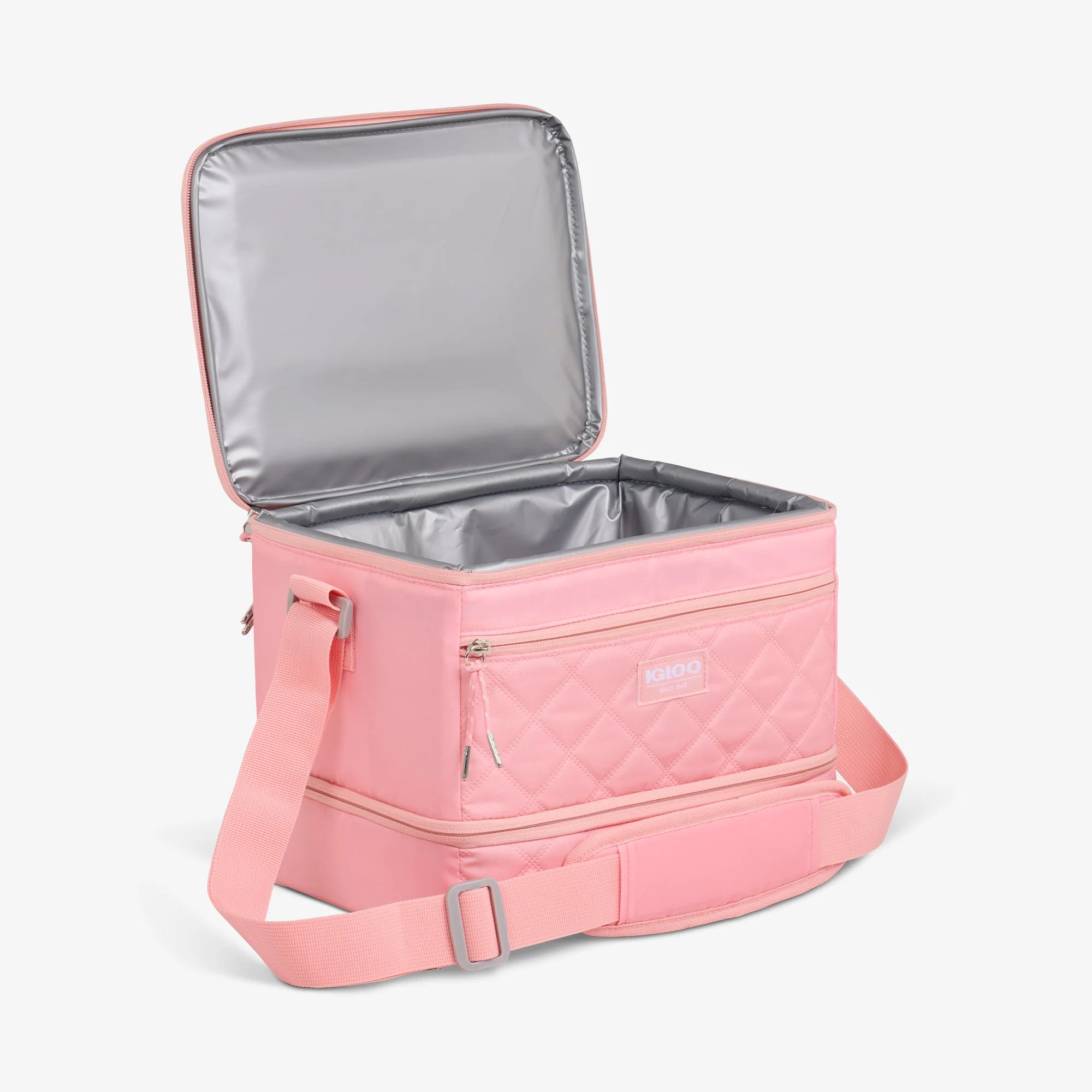 Igloo Portable Cooler Durable Cooler MaxCold DUO Dual Compartment Square Lunch Cooler - Image 4