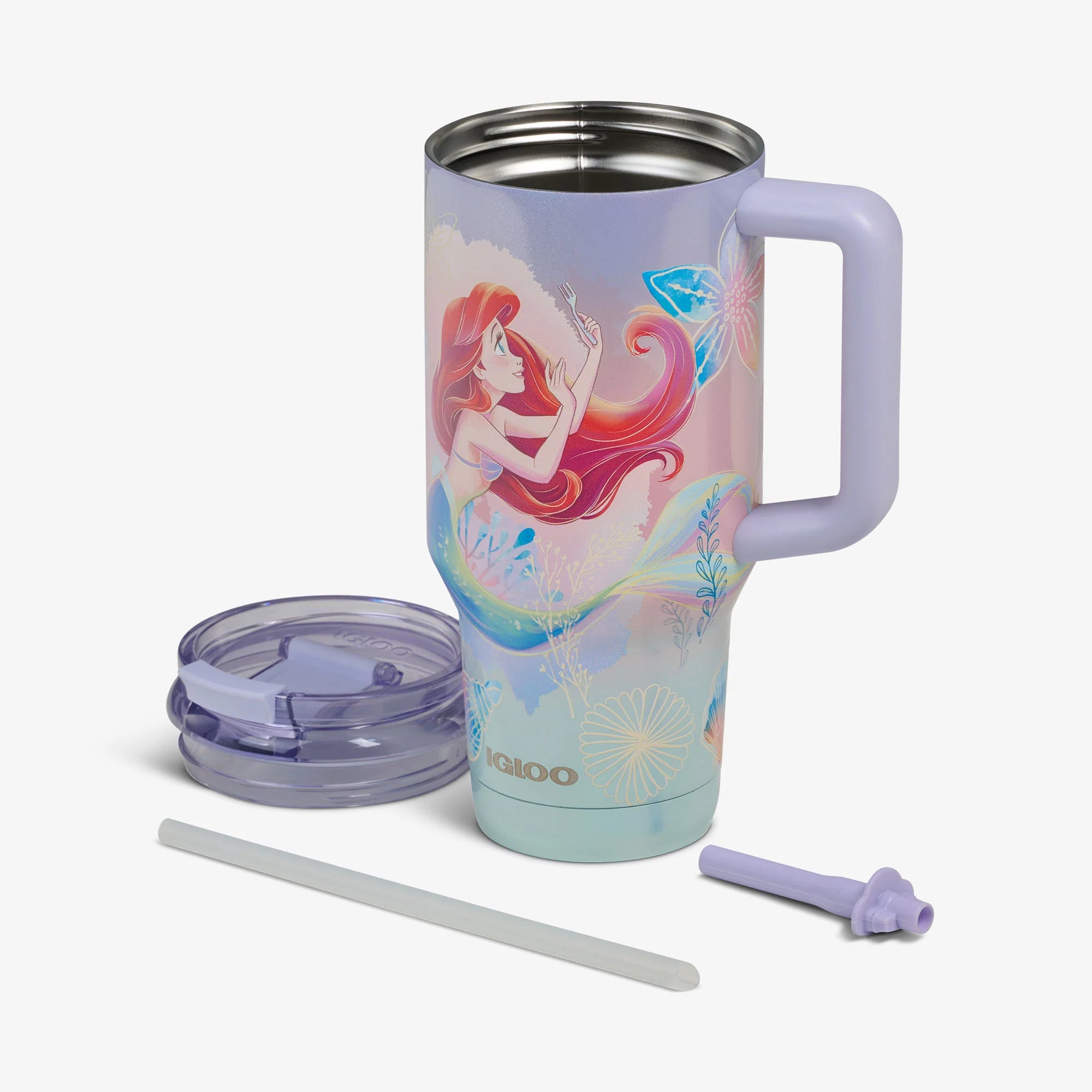 Igloo Insulated Cooler Collectible Gift for Fans Cooler Disney The Little Mermaid 32 Oz Travel Mug - Image 3