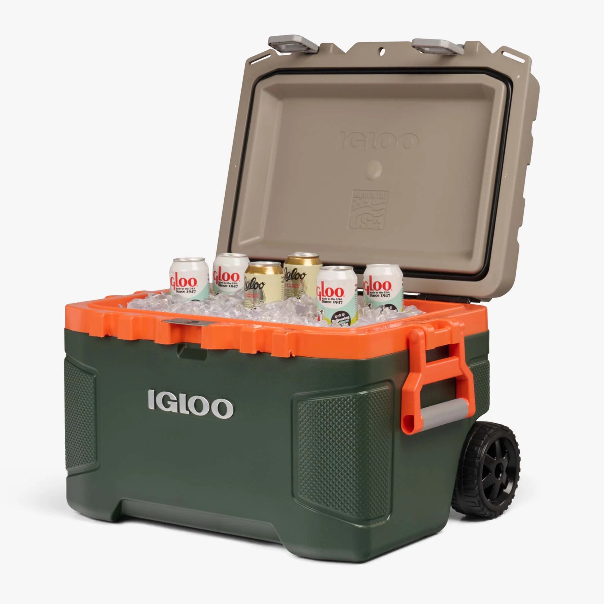 Igloo Large Cooler Insulated Cooler Outdoor Cooler Trailmate® 52 Qt Roller Cooler - Image 38