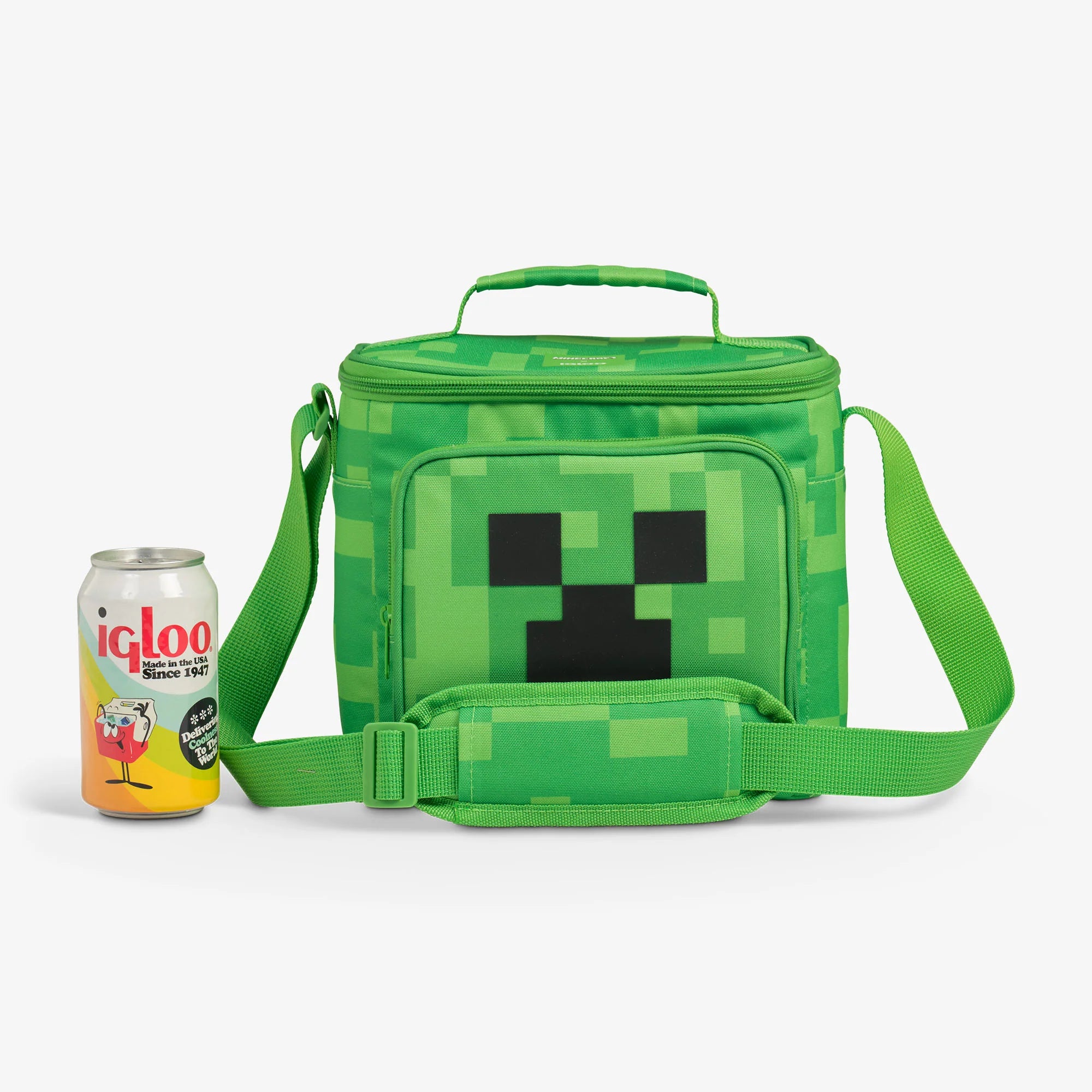 Igloo Portable Cooler Durable Cooler Minecraft Creeper Square Lunch Cooler Bag - Image 5