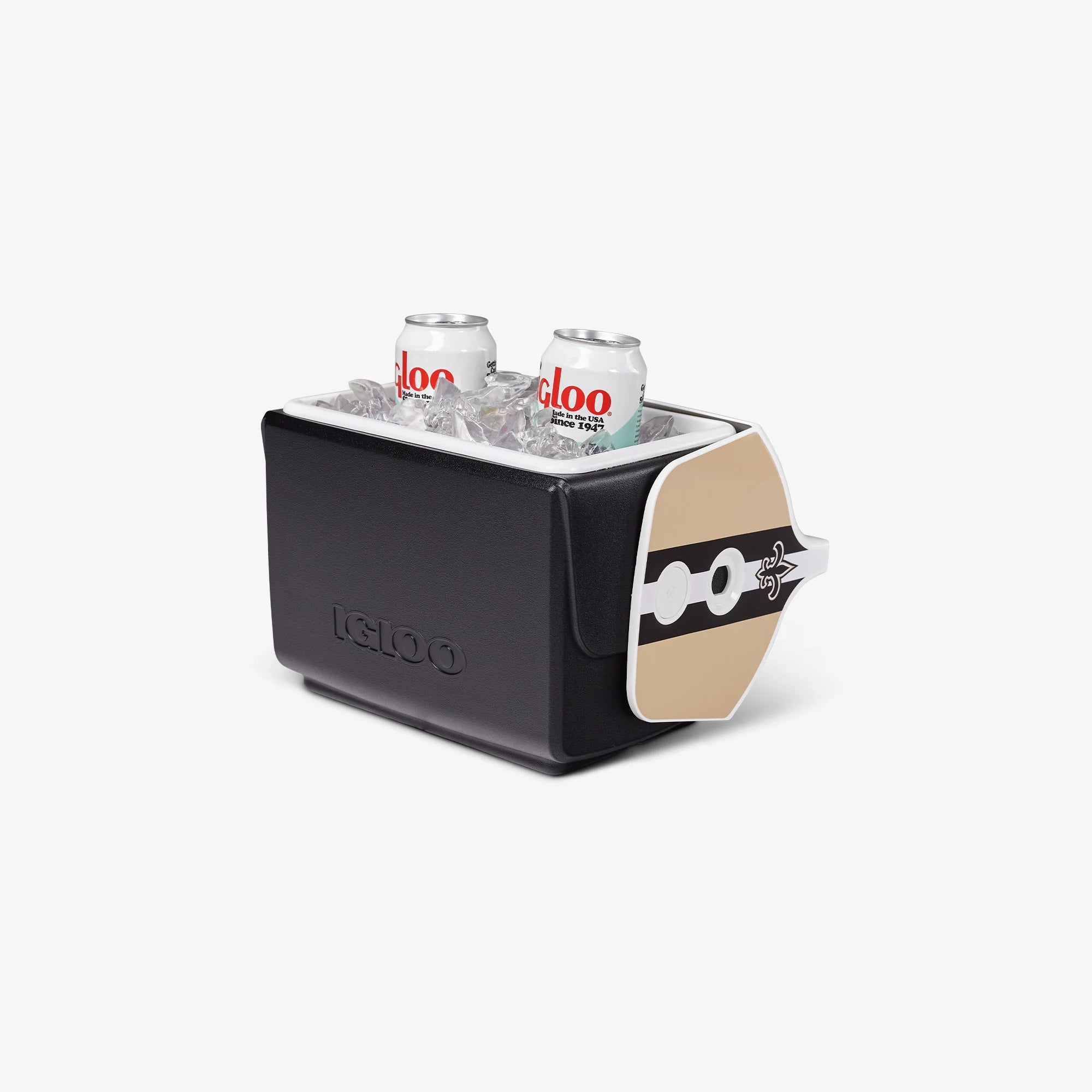 Igloo Personal Cooler Insulated Cooler Durable Cooler New Orleans Saints Little Playmate 7 Qt Cooler - Image 3