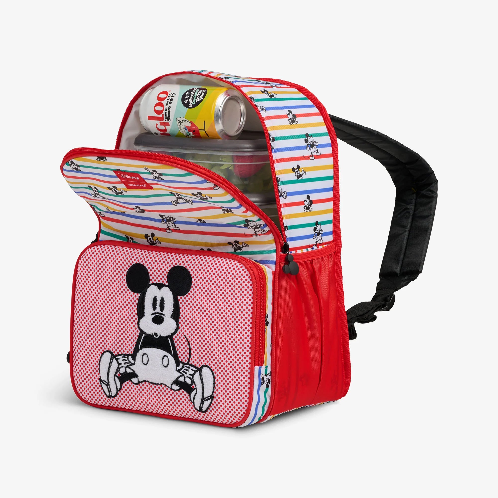 Igloo Insulated Cooler Collectible Gift for Fans Cooler Disney Mickey Mouse Stripe 24-Can Backpack - Image 3