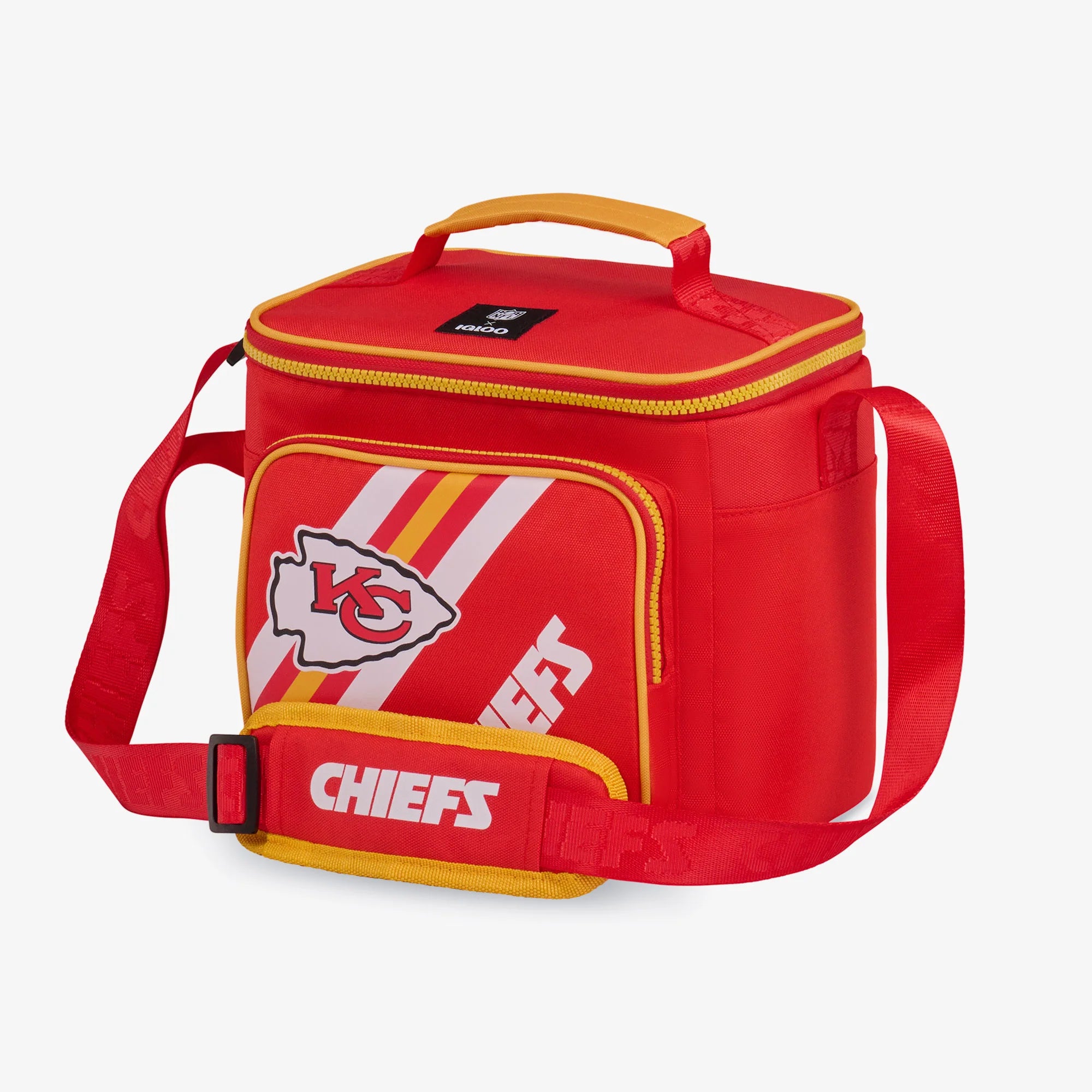 Igloo Portable Cooler Durable Cooler Kansas City Chiefs Square Lunch Cooler Bag - Image 2