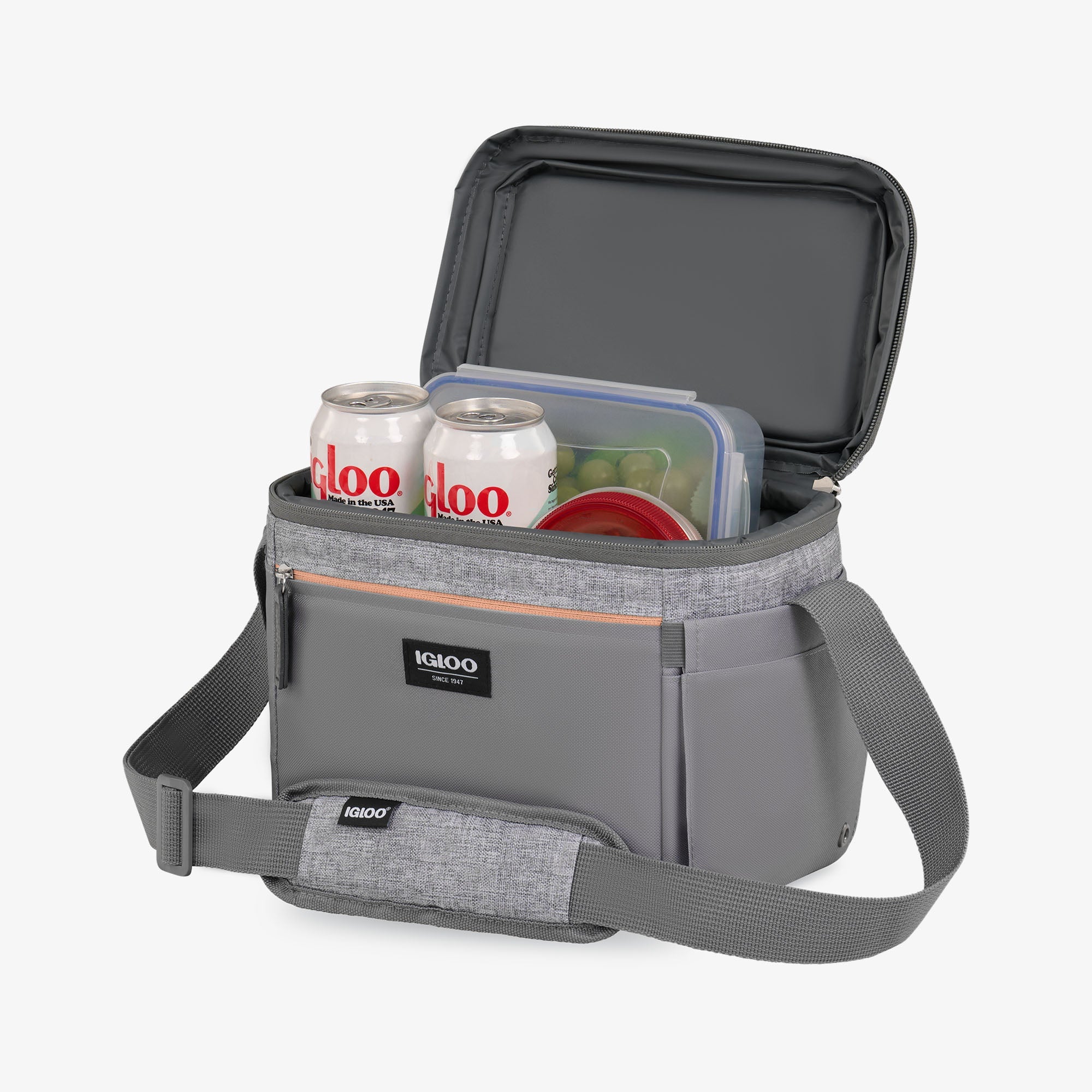 Igloo Portable Cooler Durable Cooler Everyday Lunch Rounded Cube Cooler Bag - Image 4