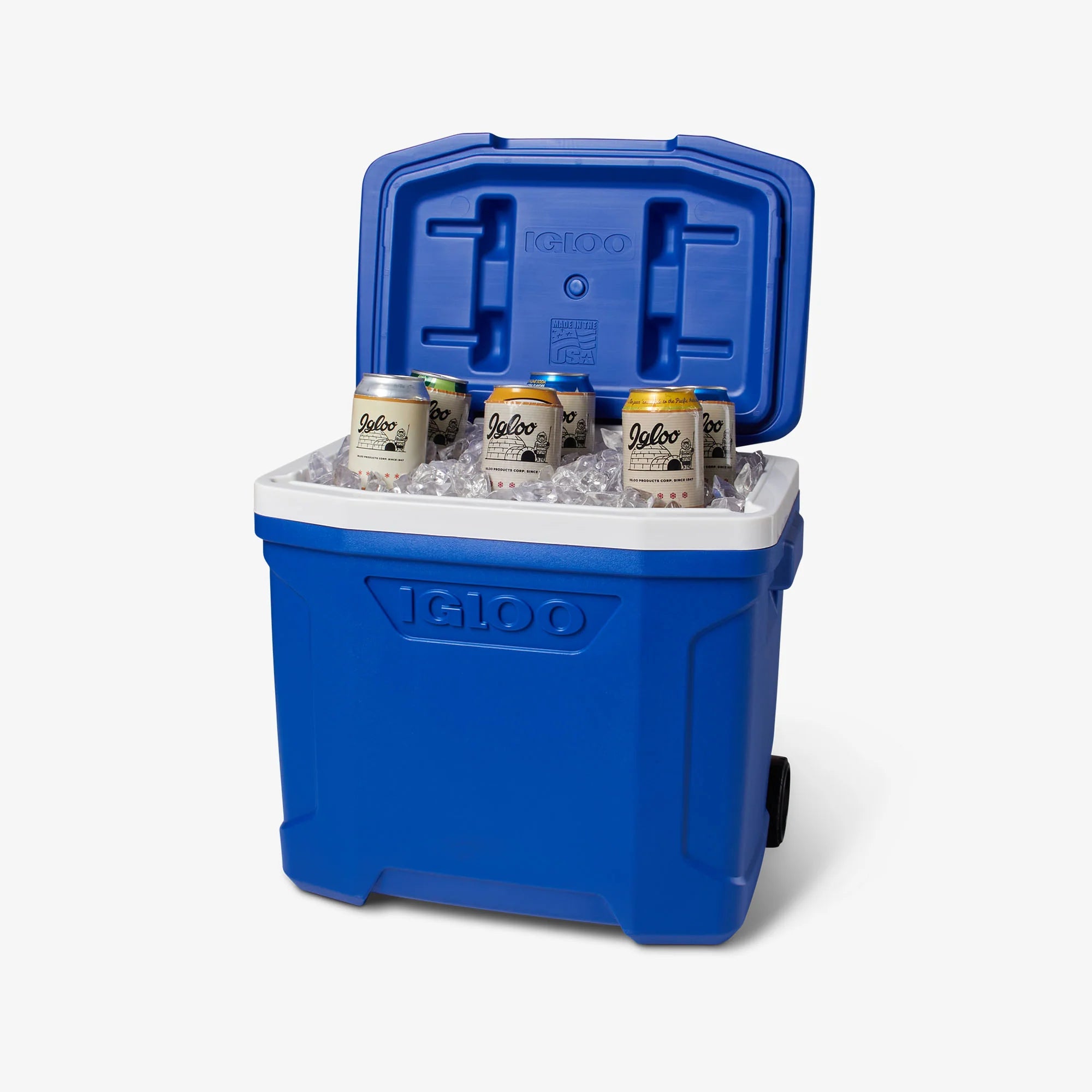 Igloo Large Cooler Insulated Cooler Durable Cooler Profile II 28 Qt Roller Cooler - Image 4
