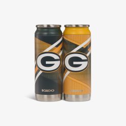 Igloo Insulated Cooler Durable Cooler Green Bay Packers Home & Away 16 Oz Can 2-Pack