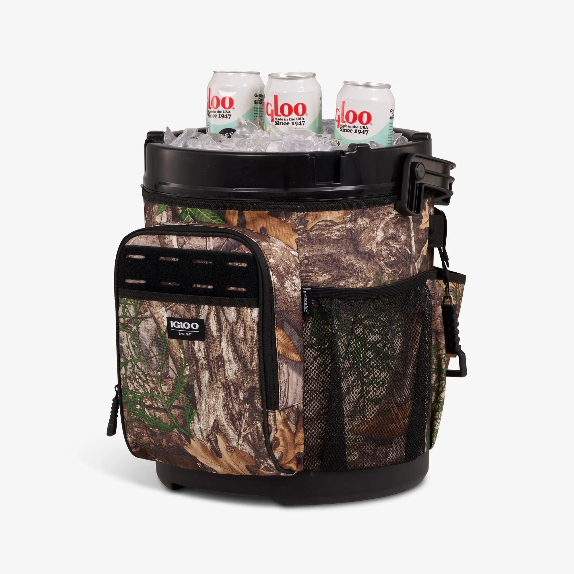 Igloo Large Cooler Insulated Cooler Durable Cooler Realtree? 20 Qt Cooler Bucket - Image 3