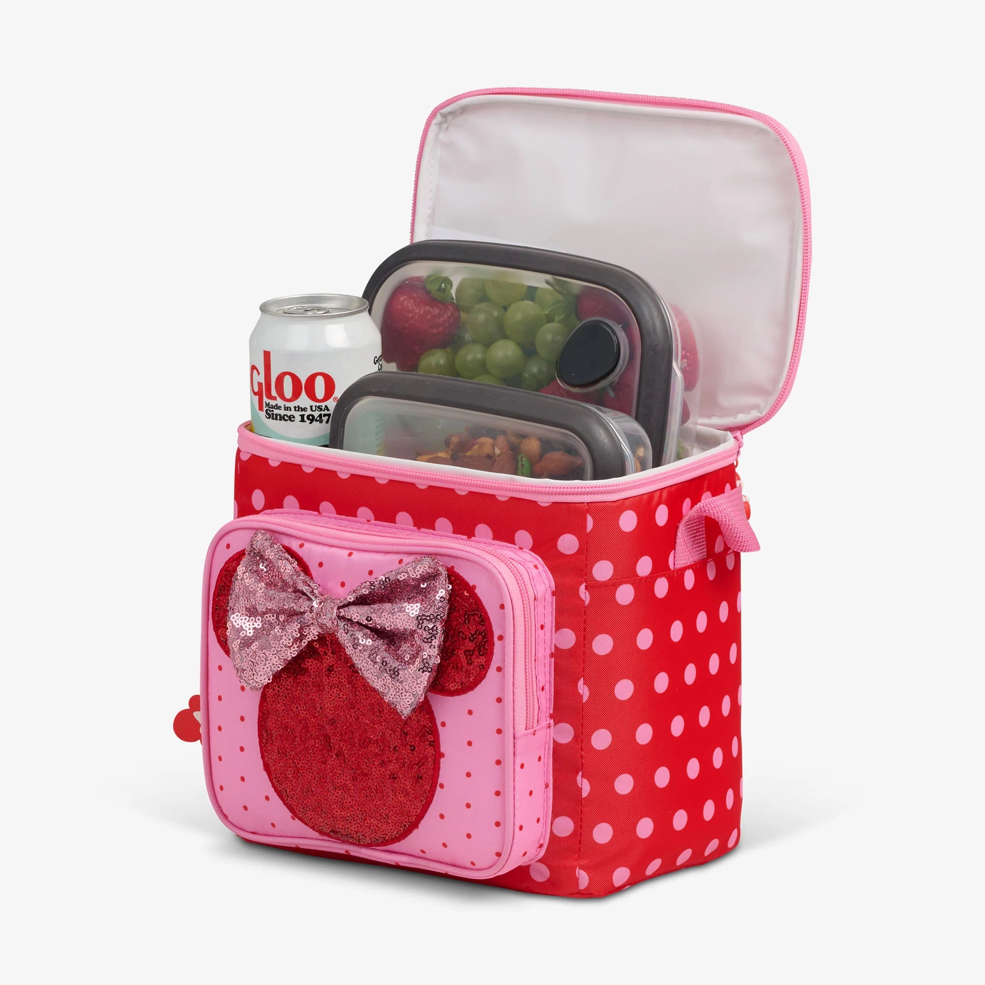 Igloo Portable Cooler Collectible Gift for Fans Cooler Disney Minnie Mouse Polka Dots Square Lunch Cooler Bag - Image 3