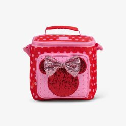Igloo Portable Cooler Collectible Gift for Fans Cooler Disney Minnie Mouse Polka Dots Square Lunch Cooler Bag