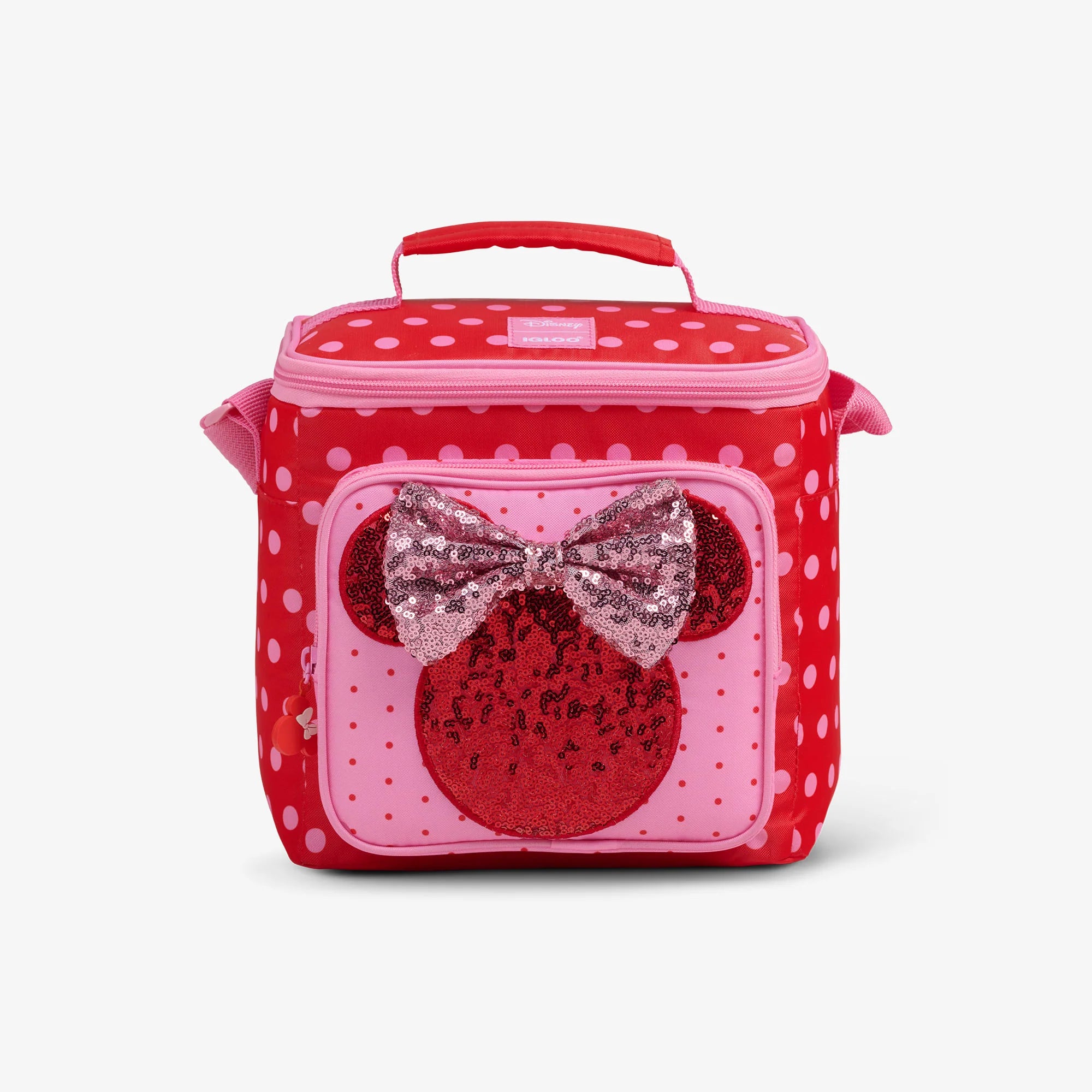 Igloo Portable Cooler Collectible Gift for Fans Cooler Disney Minnie Mouse Polka Dots Square Lunch Cooler Bag