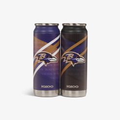 Igloo Insulated Cooler Durable Cooler Baltimore Ravens Home & Away 16 Oz Can 2-Pack