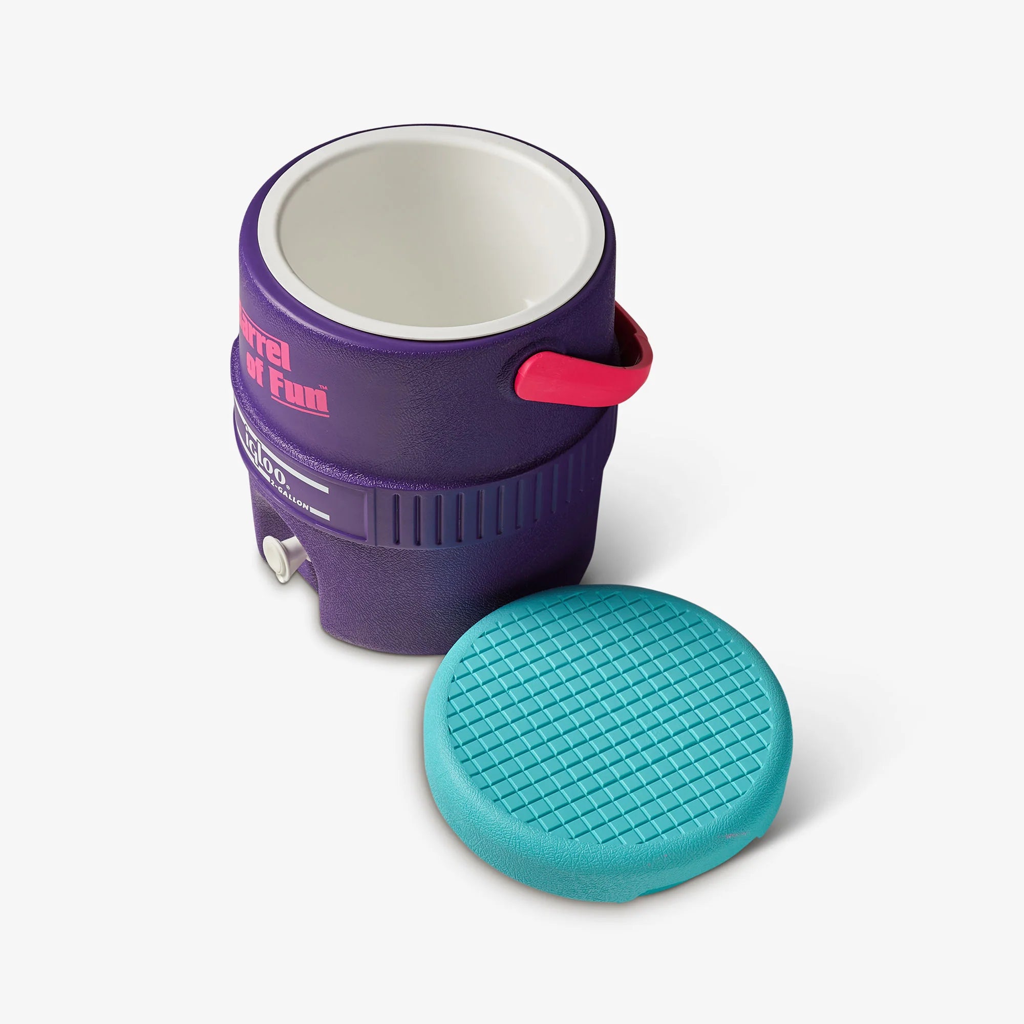 Igloo Insulated Cooler Durable Cooler Retro Barrel of Fun 2 Gallon Jug - Image 68