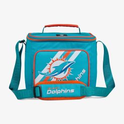 Igloo Portable Cooler Durable Cooler Miami Dolphins Square Lunch Cooler Bag