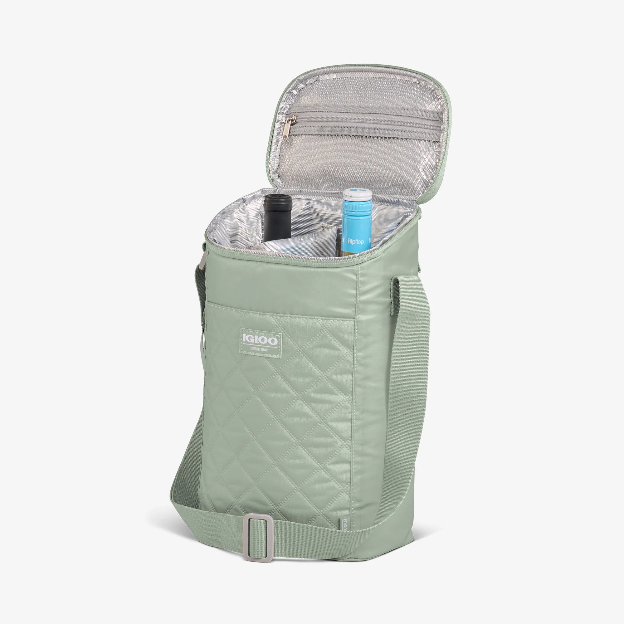 Igloo Insulated Cooler Durable Cooler MaxCold DUO Vertical Crossbody Cooler Bag - Image 4