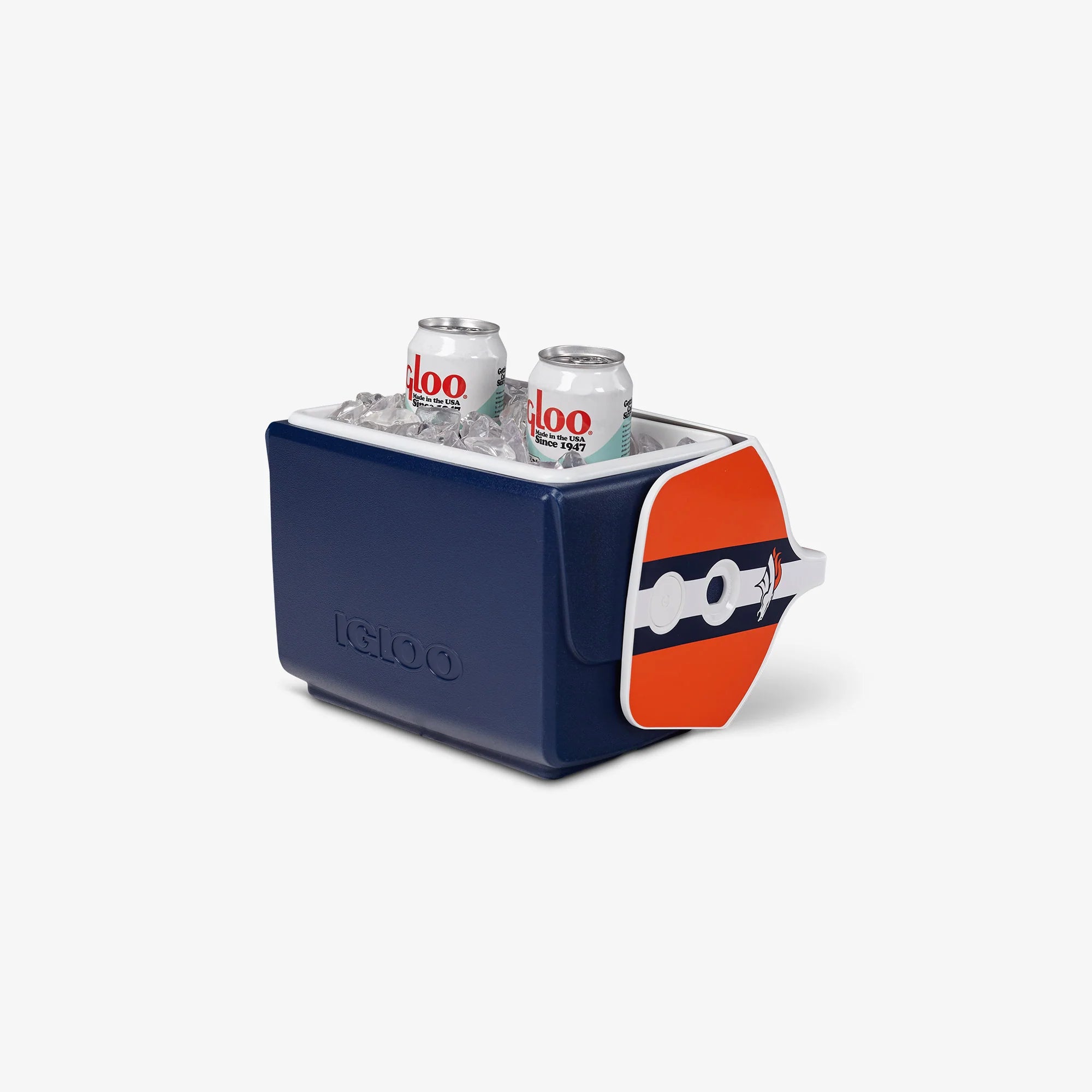 Igloo Personal Cooler Insulated Cooler Durable Cooler Denver Broncos Little Playmate 7 Qt Cooler - Image 3