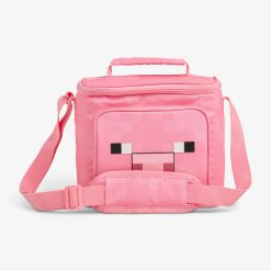Igloo Portable Cooler Durable Cooler Minecraft Pig Square Lunch Cooler Bag