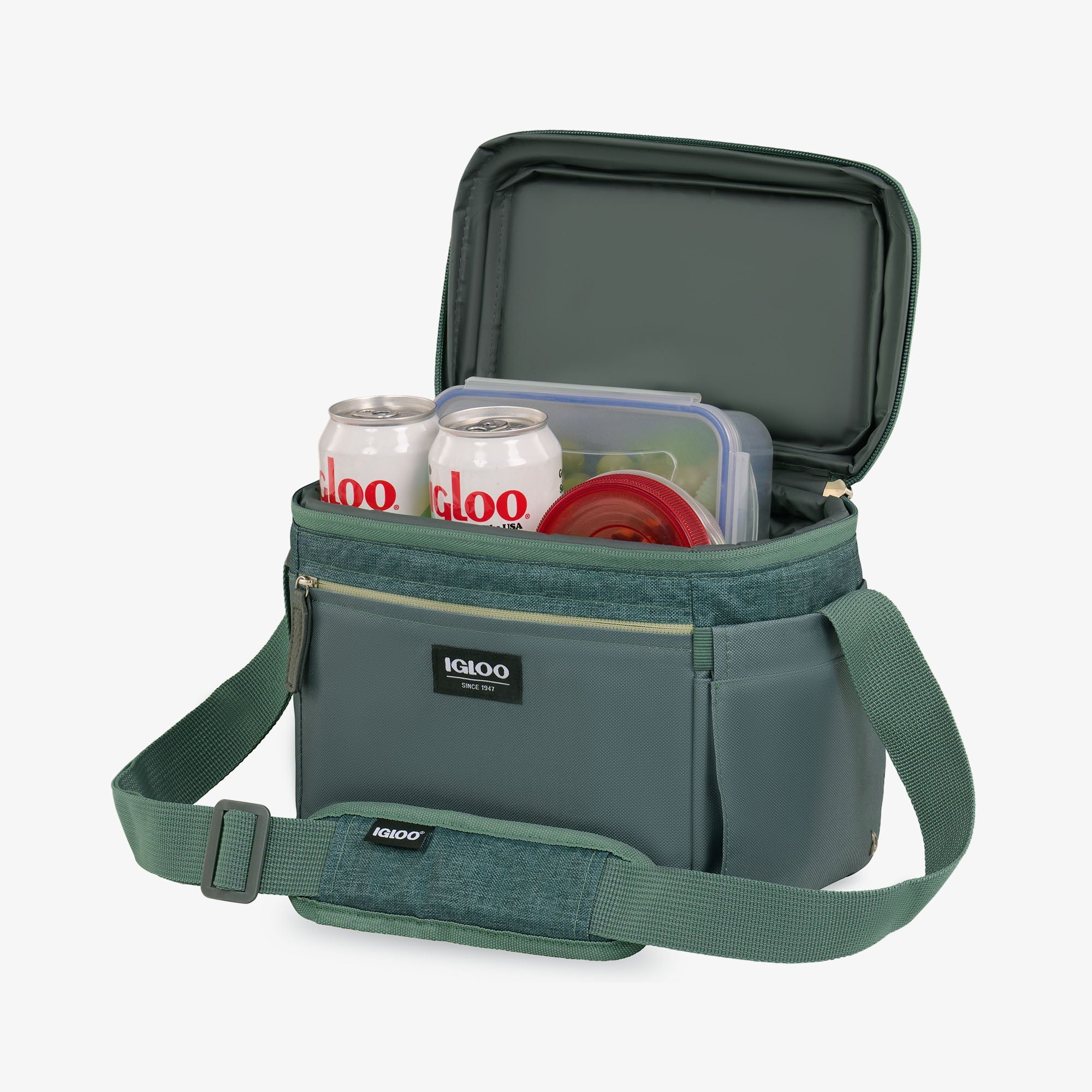 Igloo Portable Cooler Durable Cooler Everyday Lunch Rounded Cube Cooler Bag - Image 8