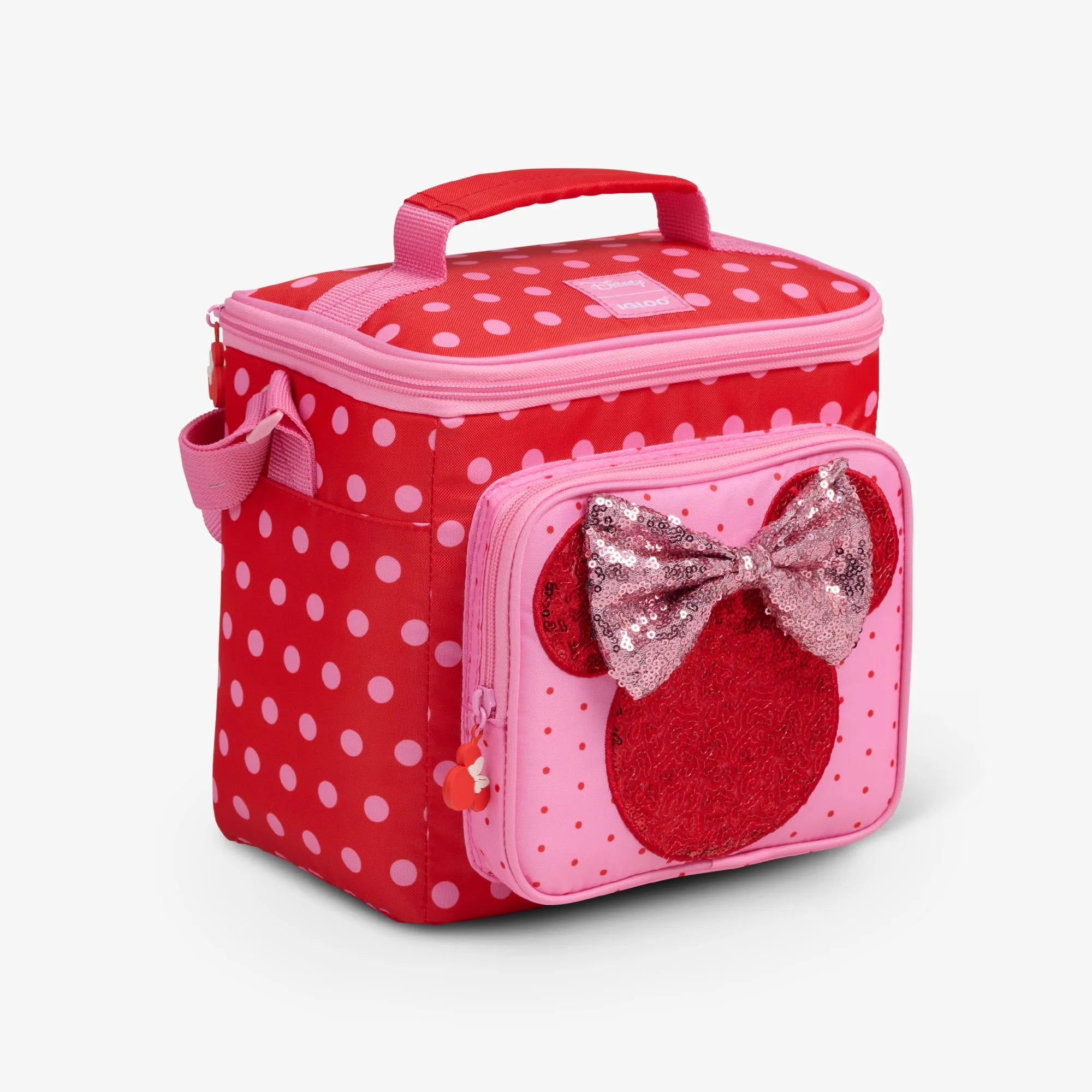 Igloo Portable Cooler Collectible Gift for Fans Cooler Disney Minnie Mouse Polka Dots Square Lunch Cooler Bag - Image 5