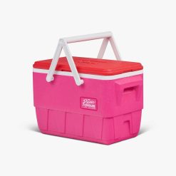 Alternative view of Igloo Large Cooler Insulated Cooler Durable Cooler Retro Picnic Basket 25 Qt Cooler