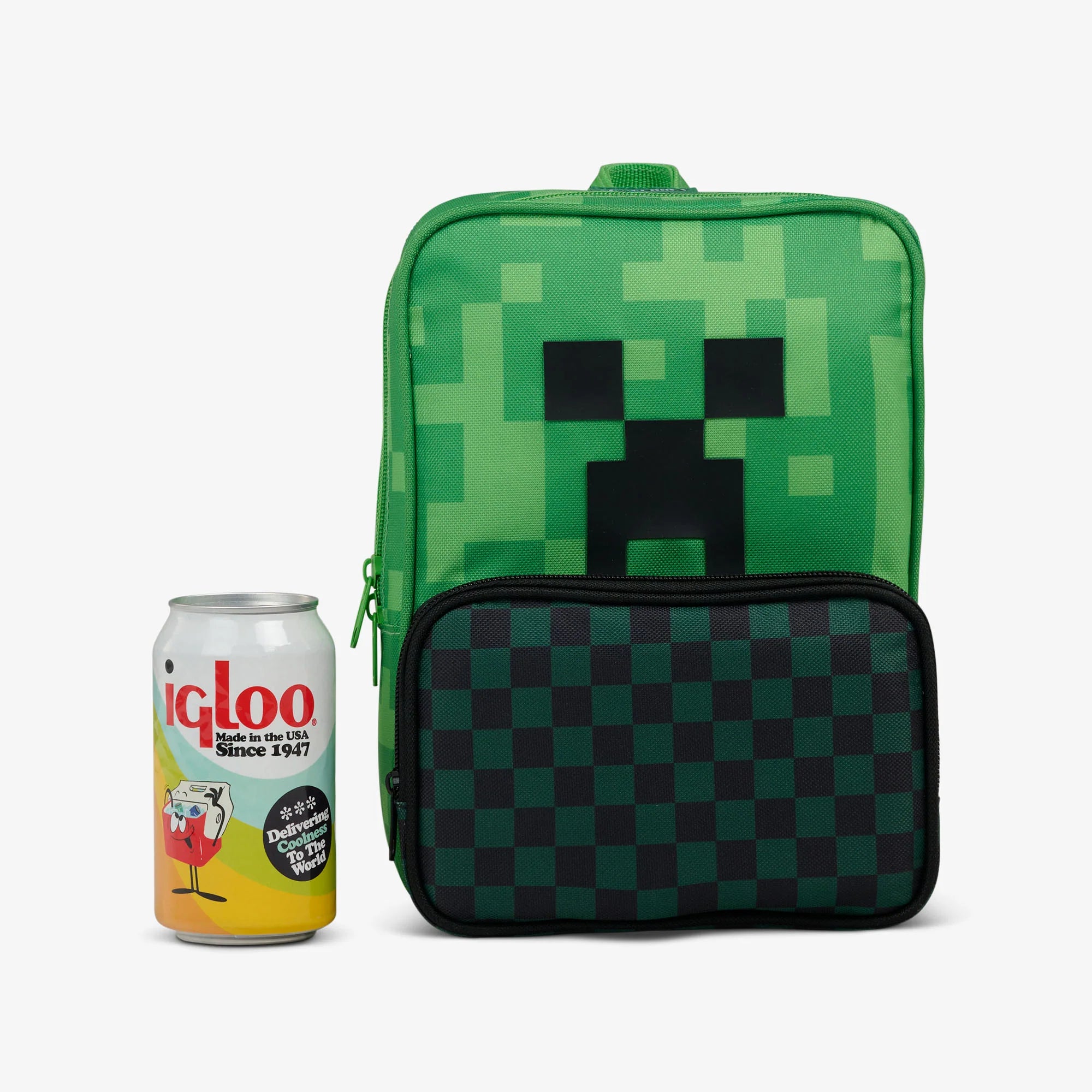 Igloo Insulated Cooler Durable Cooler Minecraft Creeper 8-Can Crossbody Cooler - Image 5
