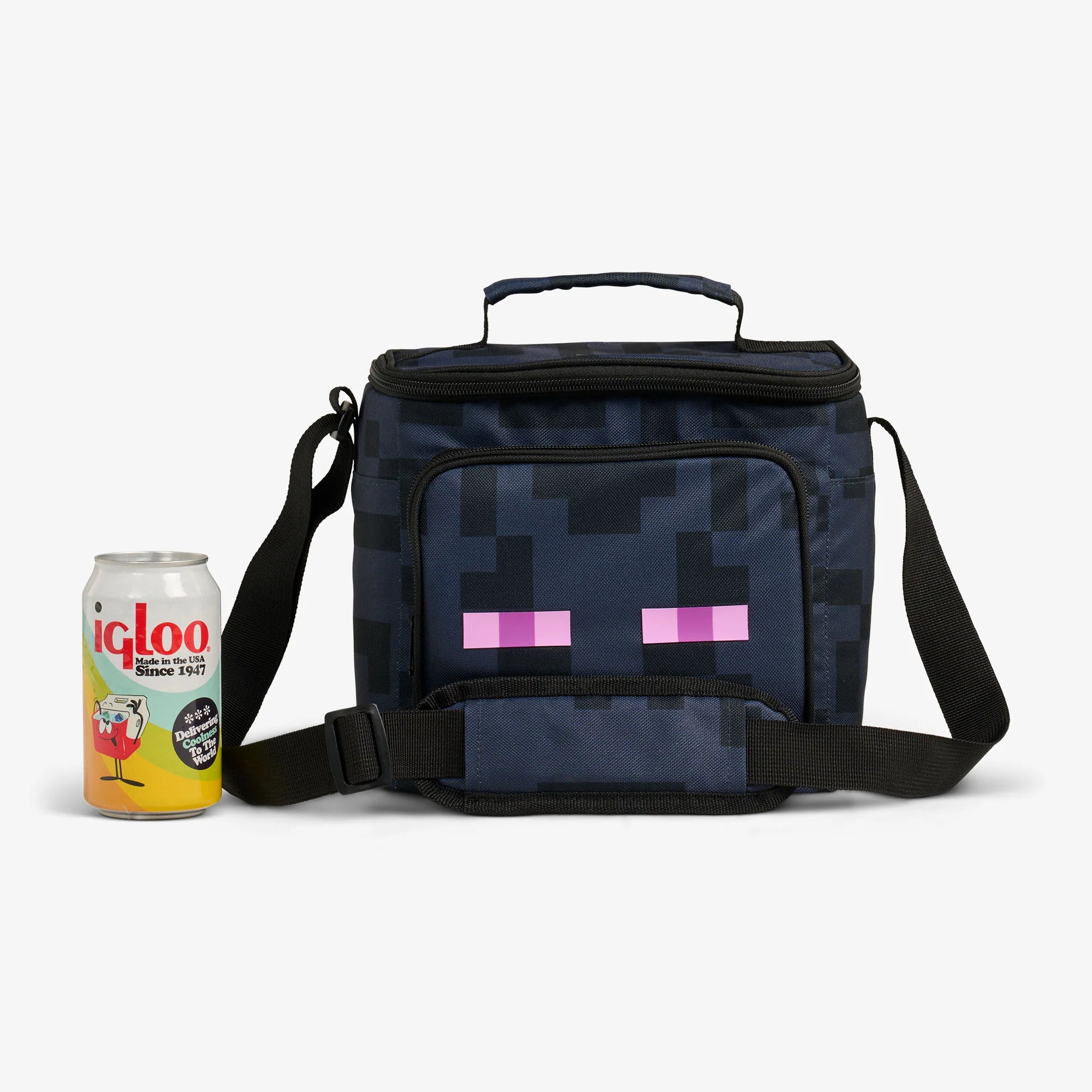 Igloo Portable Cooler Durable Cooler Minecraft Enderman Square Lunch Cooler Bag - Image 5