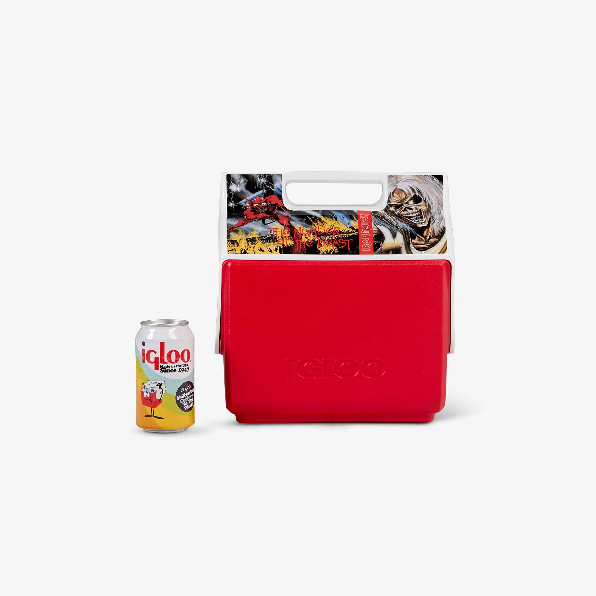 Igloo Personal Cooler Insulated Cooler Durable Cooler Iron Maiden The Number of the Beast Little Playmate 7 Qt Cooler - Image 5