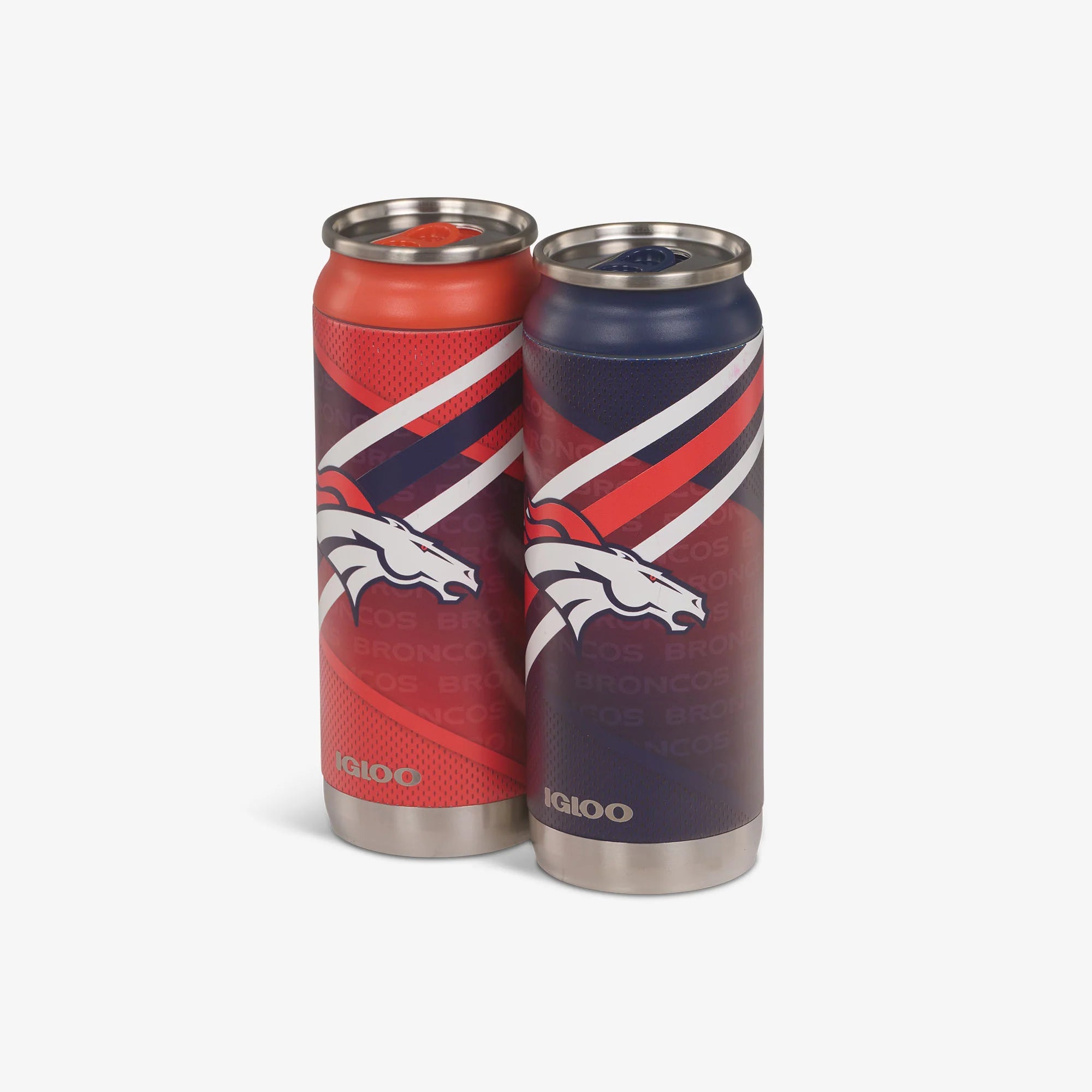 Igloo Insulated Cooler Durable Cooler Denver Broncos Home & Away 16 Oz Can 2-Pack - Image 2