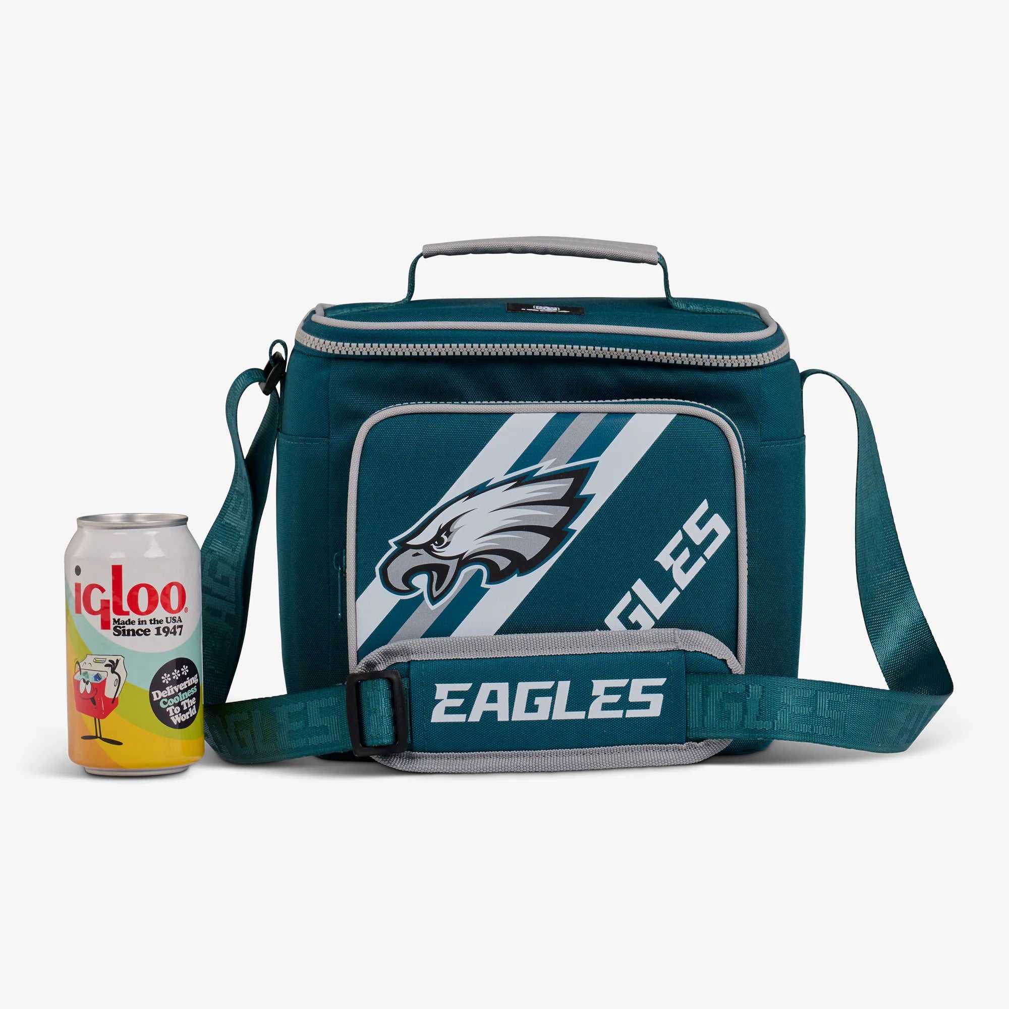 Igloo Portable Cooler Durable Cooler Philadelphia Eagles Square Lunch Cooler Bag - Image 5