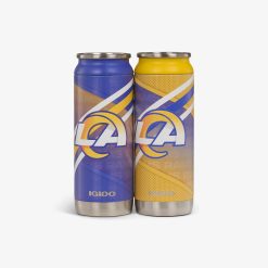 Igloo Insulated Cooler Durable Cooler Los Angeles Rams Home & Away 16 Oz Can 2-Pack