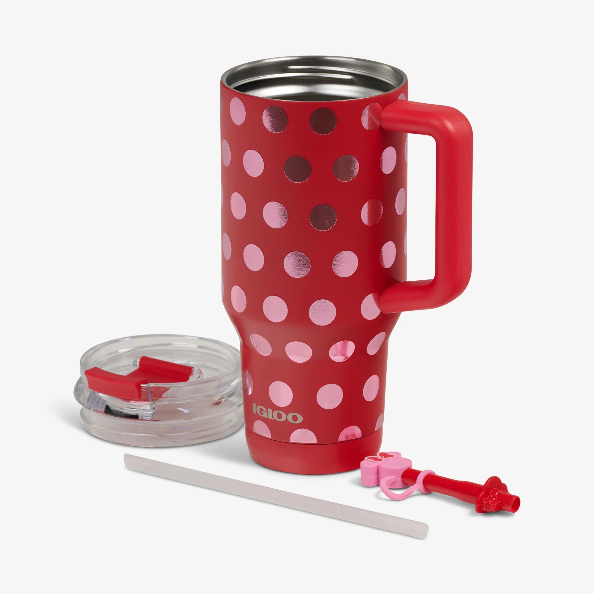 Igloo Insulated Cooler Collectible Gift for Fans Cooler Disney Minnie Mouse Polka Dots 32 Oz Travel Mug - Image 3