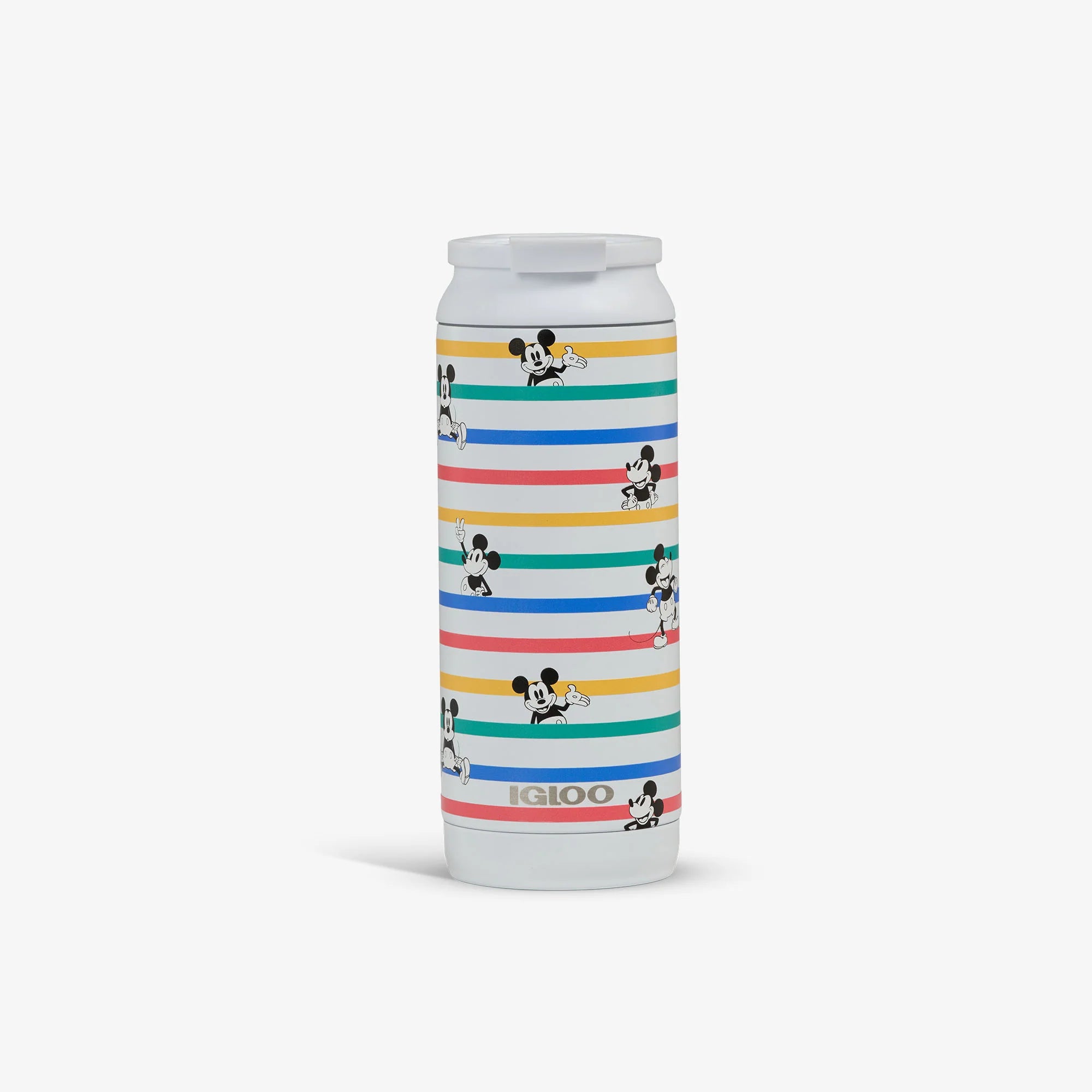 Igloo Travel Collectible Gift for Fans Cooler Disney Mickey Mouse Stripe 16 Oz Flip Flip'n'Sip Sip Tumbler