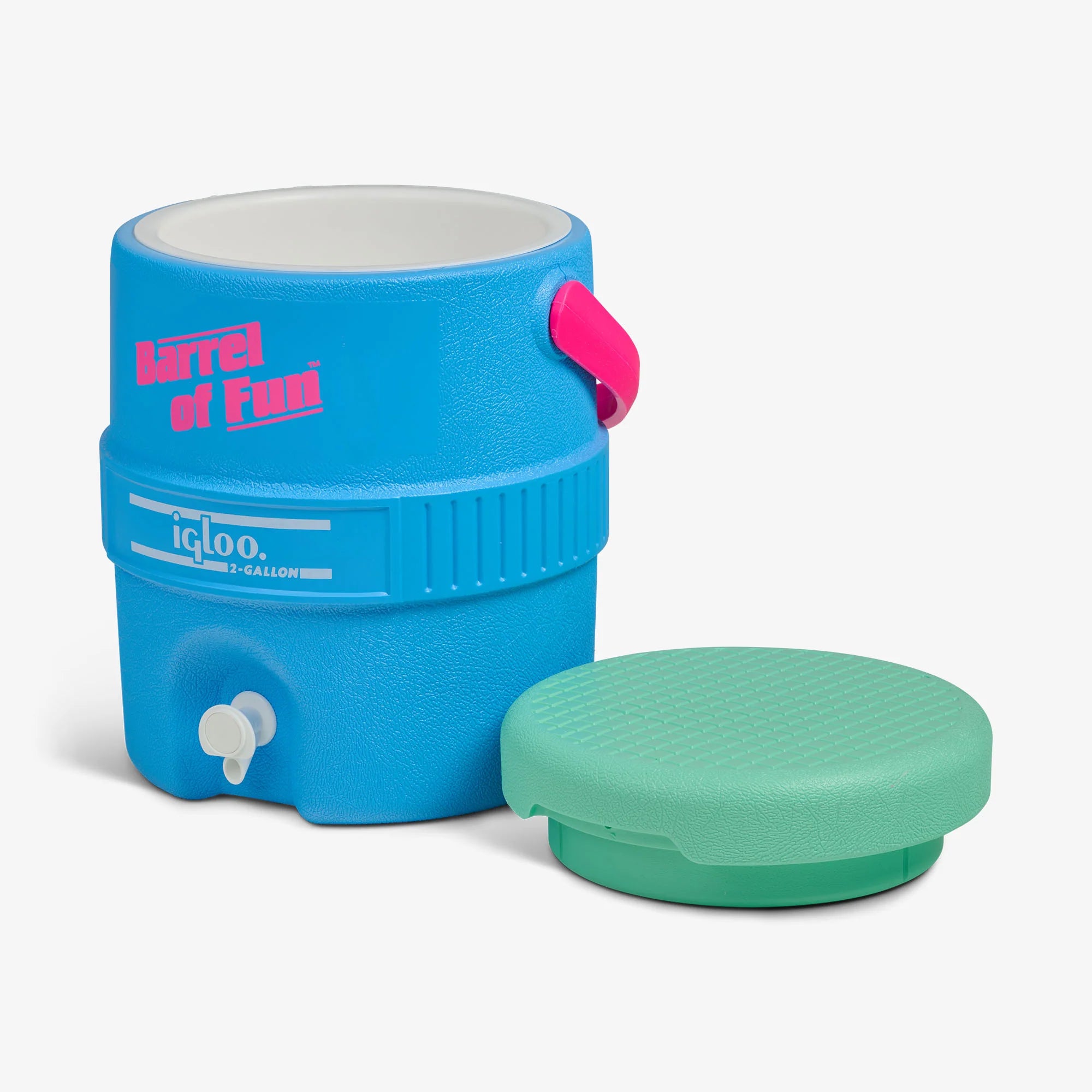 Igloo Insulated Cooler Durable Cooler Retro Barrel of Fun 2 Gallon Jug - Image 22