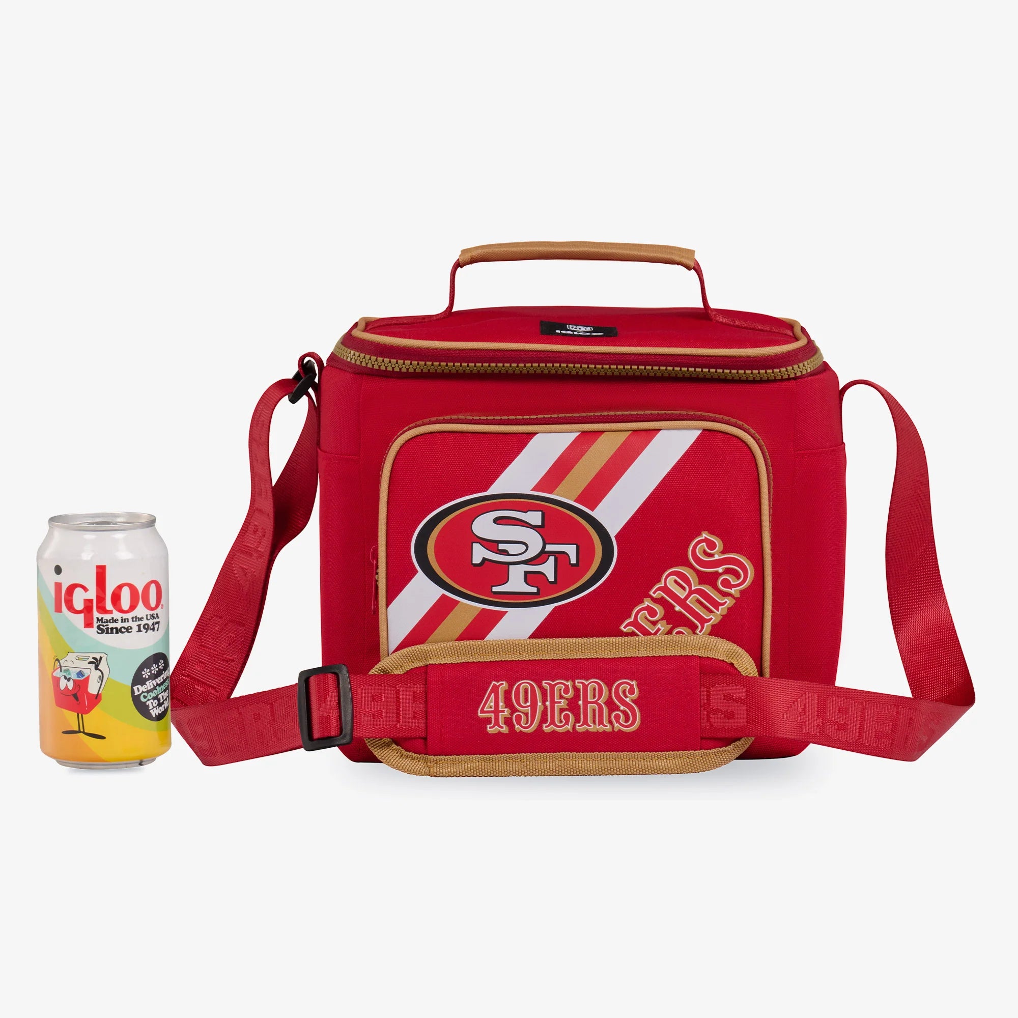 Igloo Portable Cooler Durable Cooler San Francisco 49ers Square Lunch Cooler Bag - Image 5