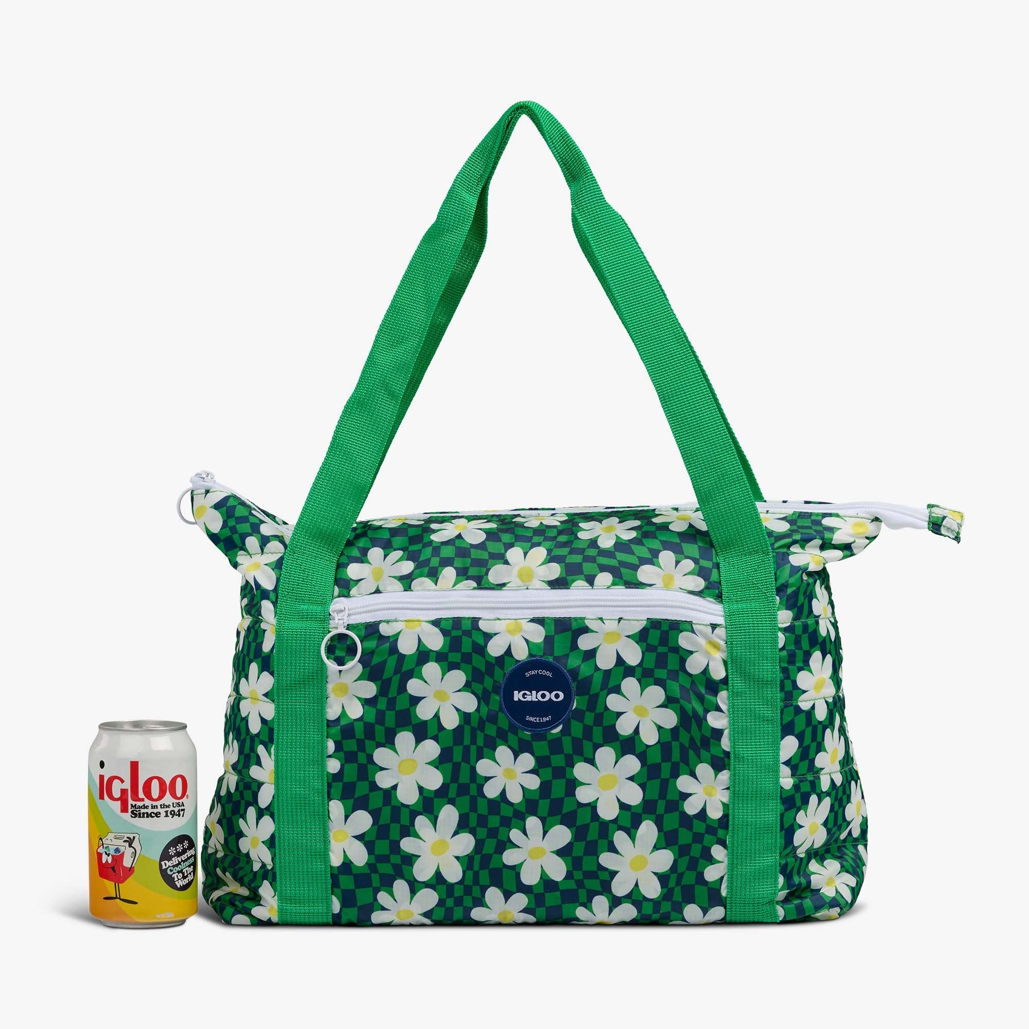 Igloo Insulated Cooler Durable Cooler Retro Packable Puffer 20-Can Cooler Bag - Image 8