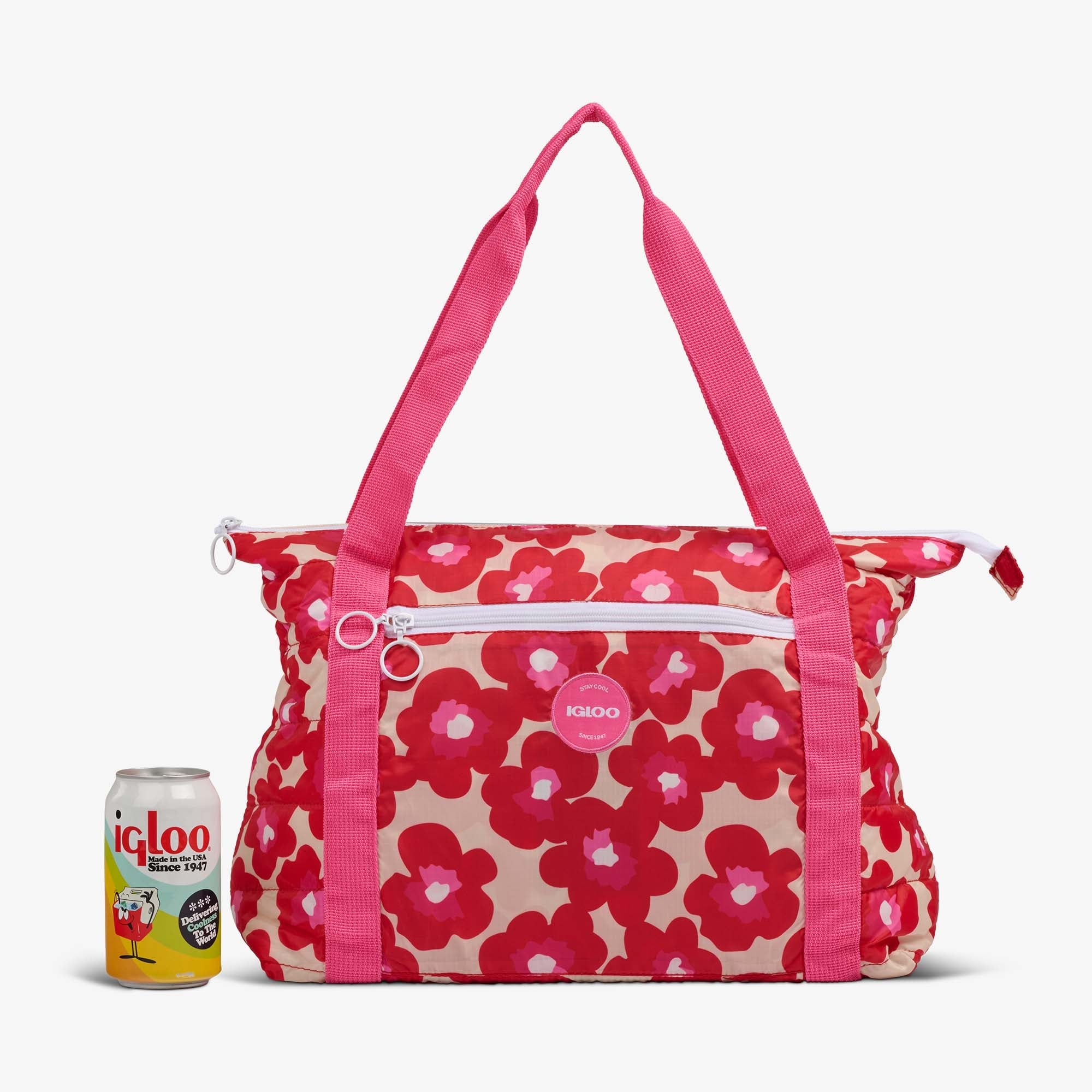 Igloo Insulated Cooler Durable Cooler Retro Packable Puffer 20-Can Cooler Bag - Image 14