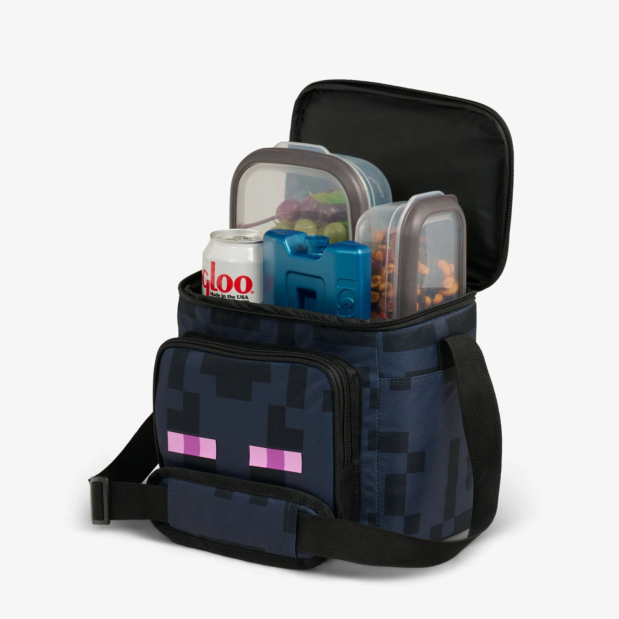 Igloo Portable Cooler Durable Cooler Minecraft Enderman Square Lunch Cooler Bag - Image 4