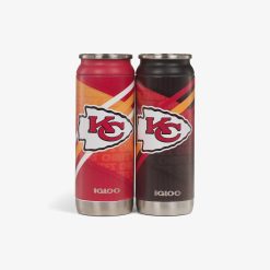 Igloo Insulated Cooler Durable Cooler Kansas City Chiefs Home & Away 16 Oz Can 2-Pack