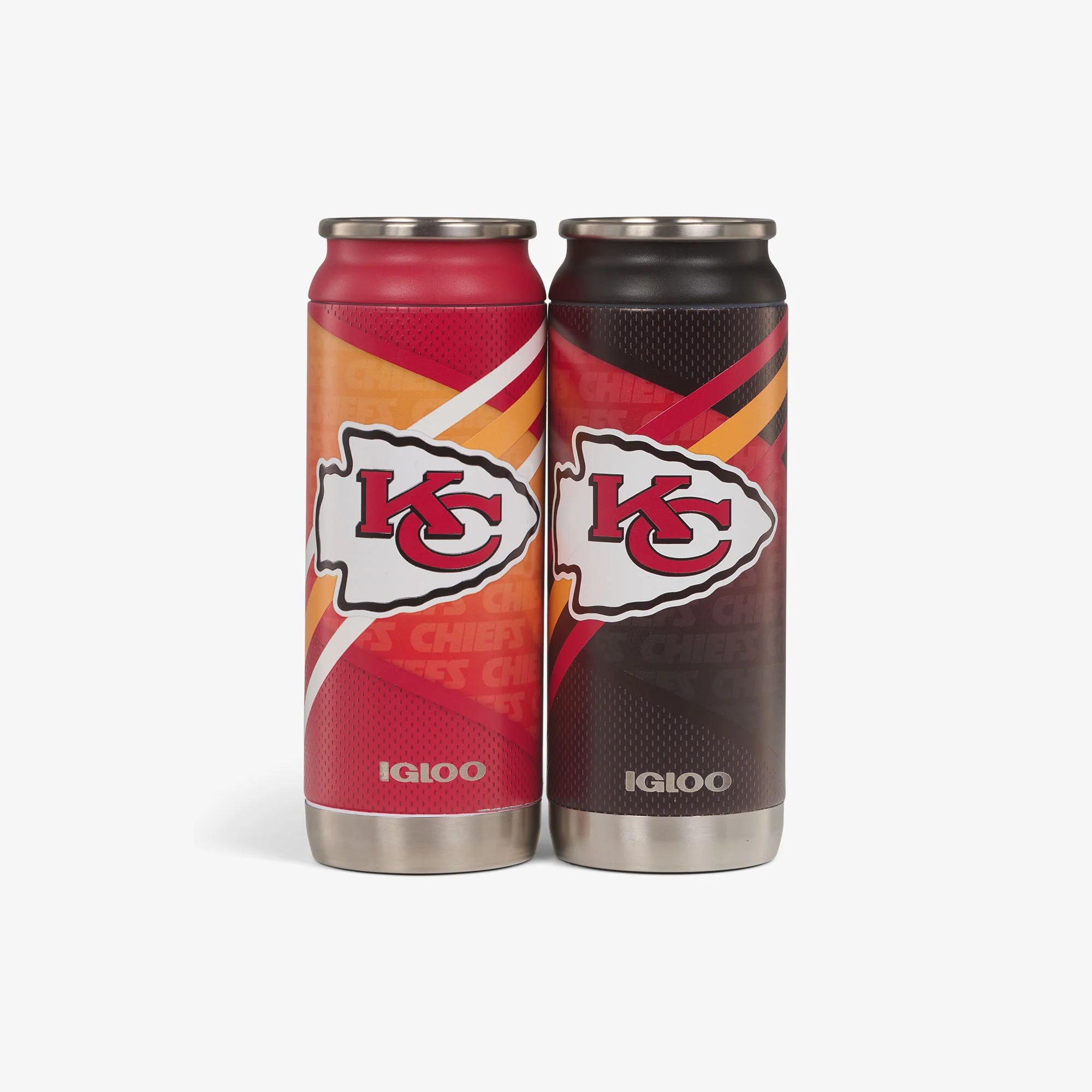 Igloo Insulated Cooler Durable Cooler Kansas City Chiefs Home & Away 16 Oz Can 2-Pack